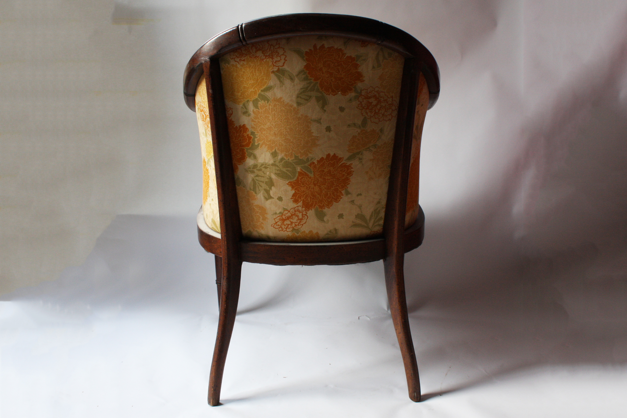 Vintage Barrel Back Side Chair