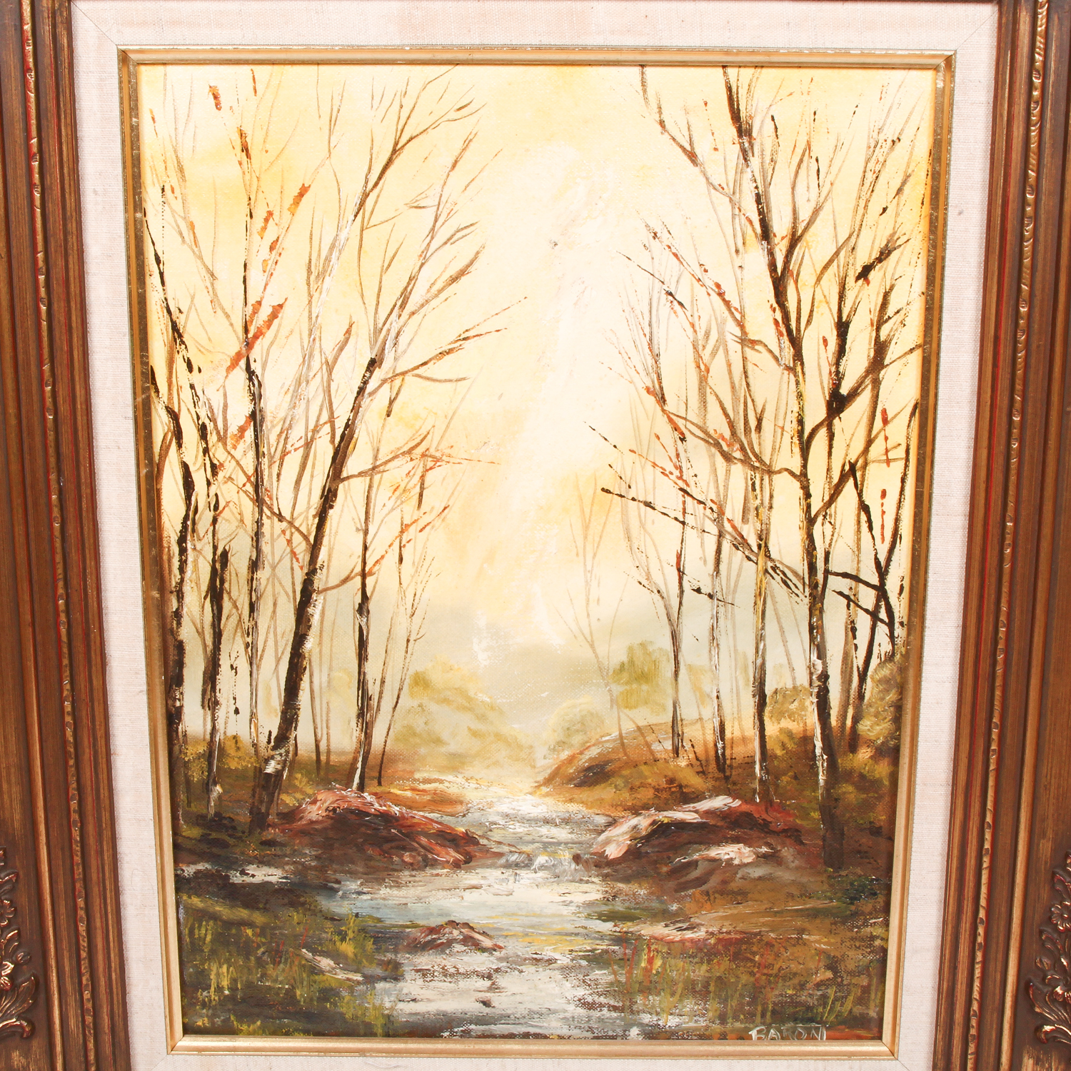 Lithograph on Canvas After Virginia Lynn "The Sunset Tree"