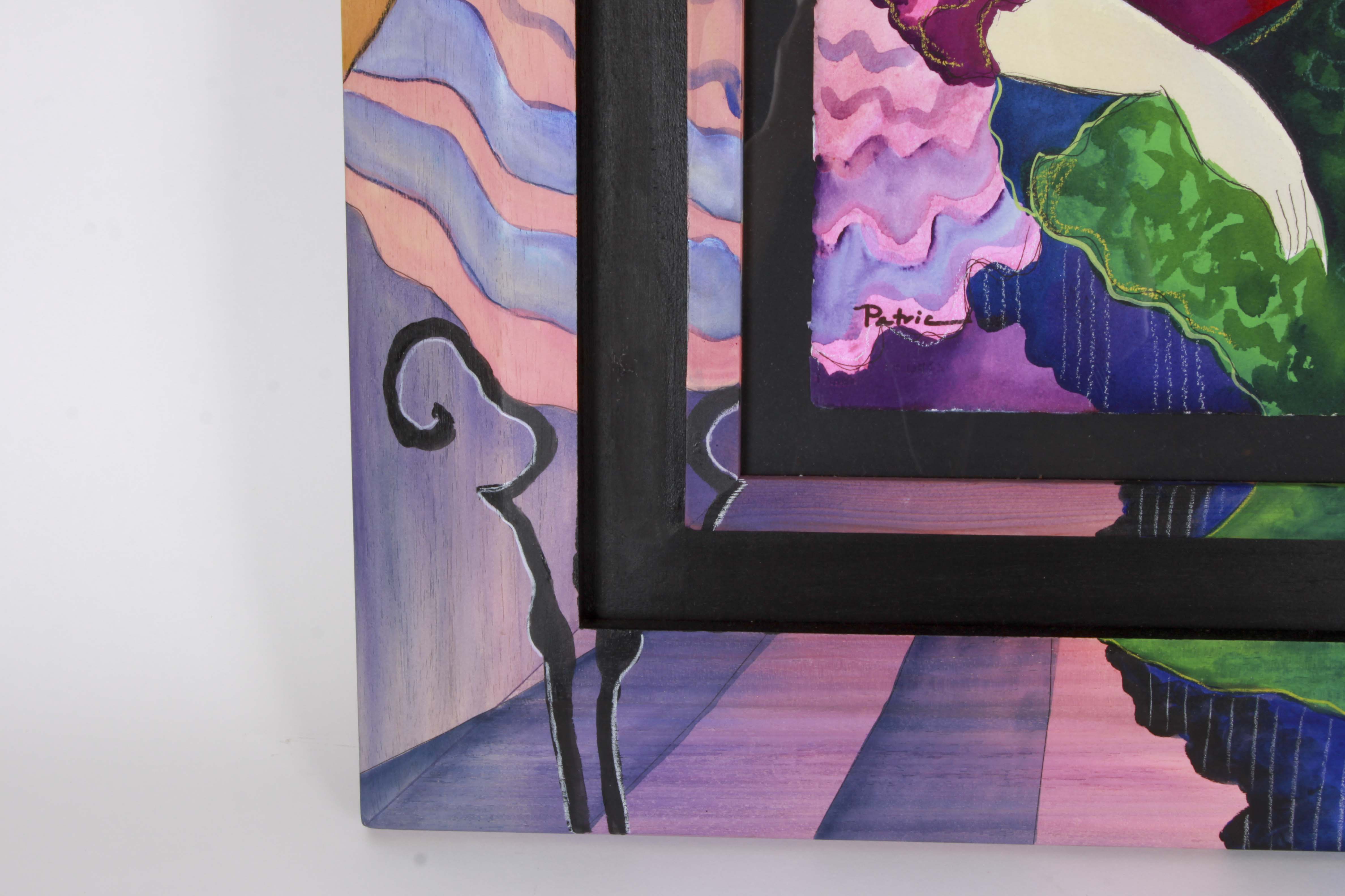 Original Patricia Govezensky Watercolor of Woman