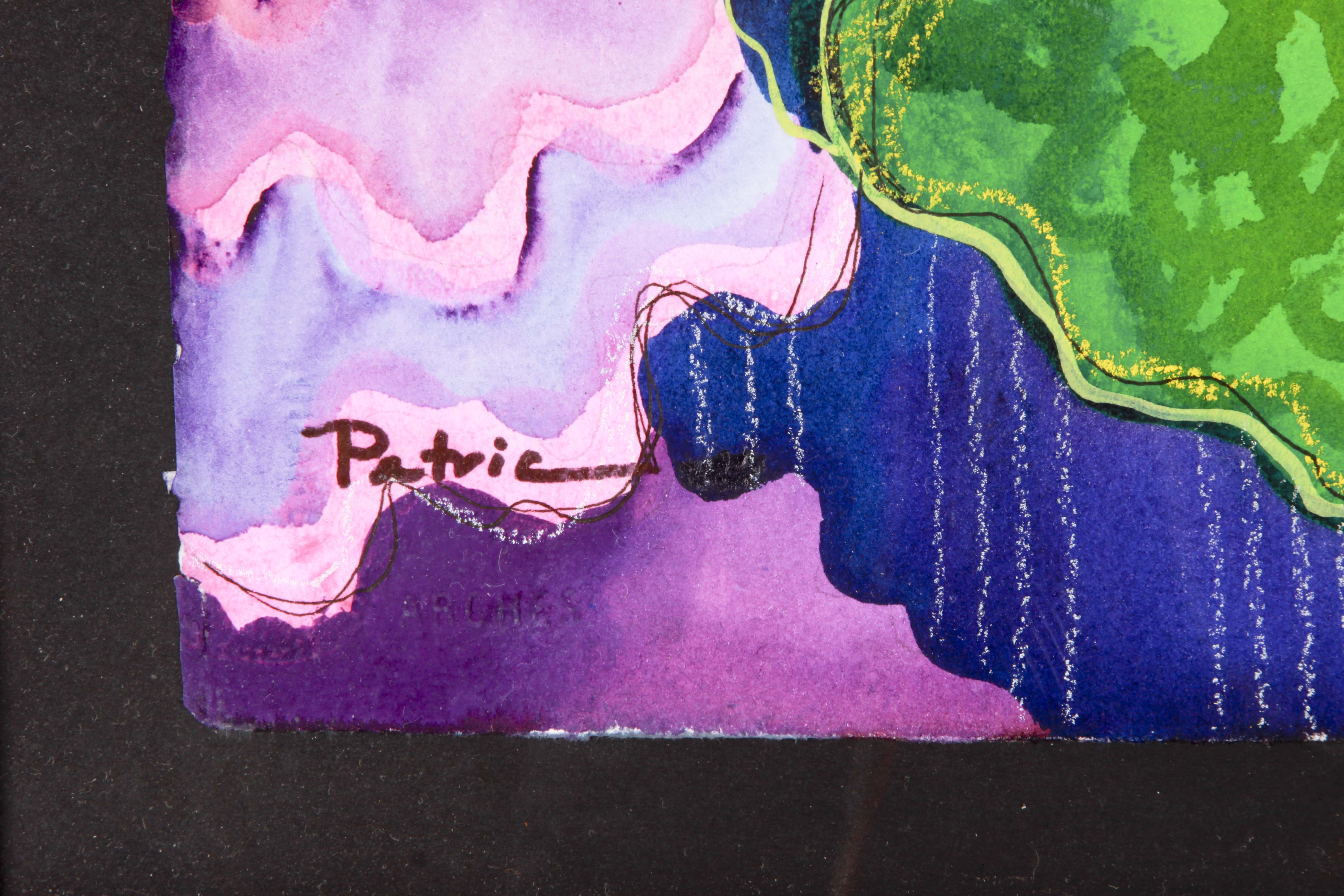 Original Patricia Govezensky Watercolor of Woman