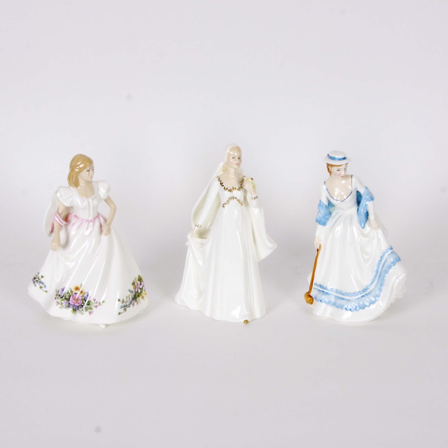 Collection of Royal Doulton Female Figurines