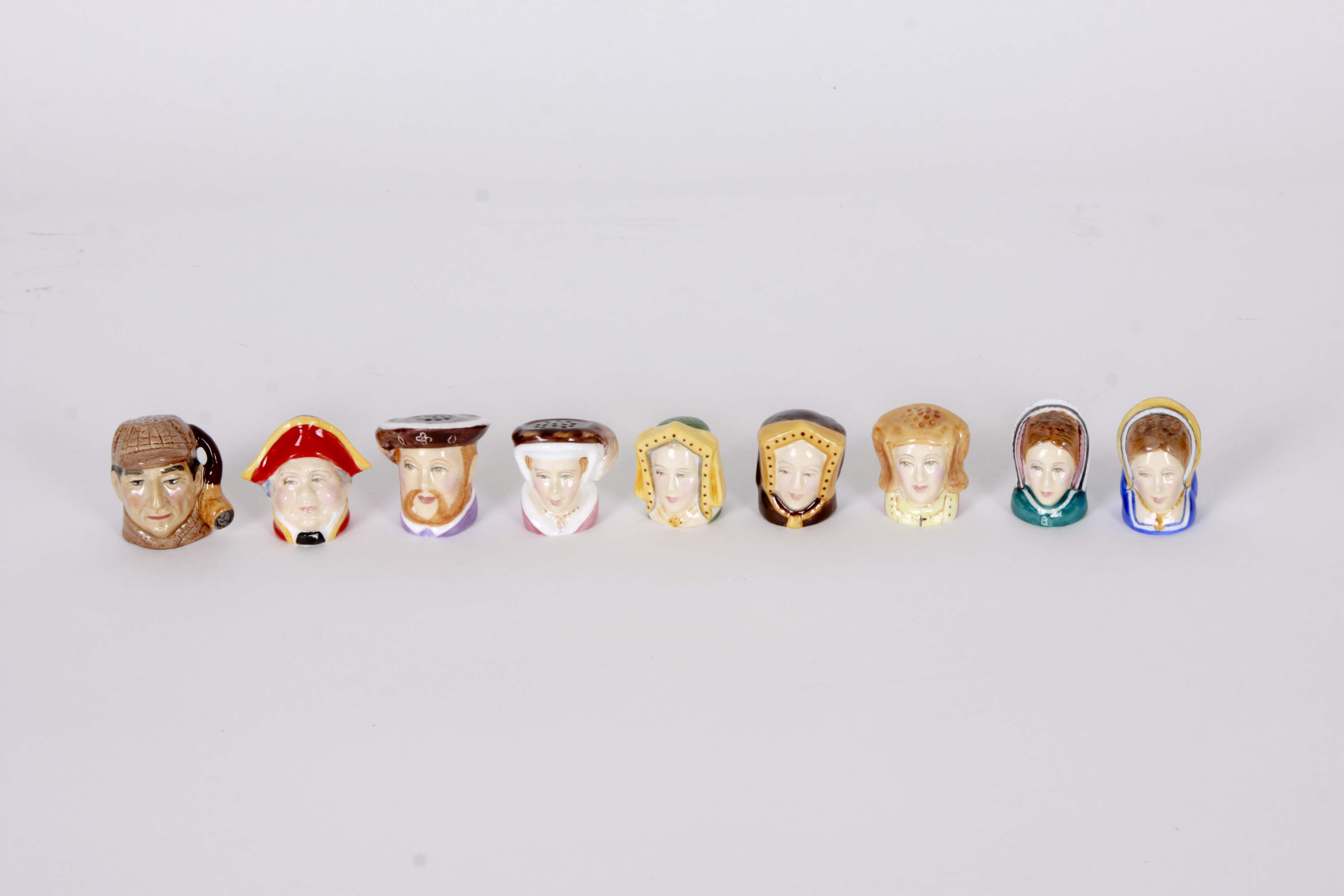 Francesca Ceramic Character Head Thimble Collection