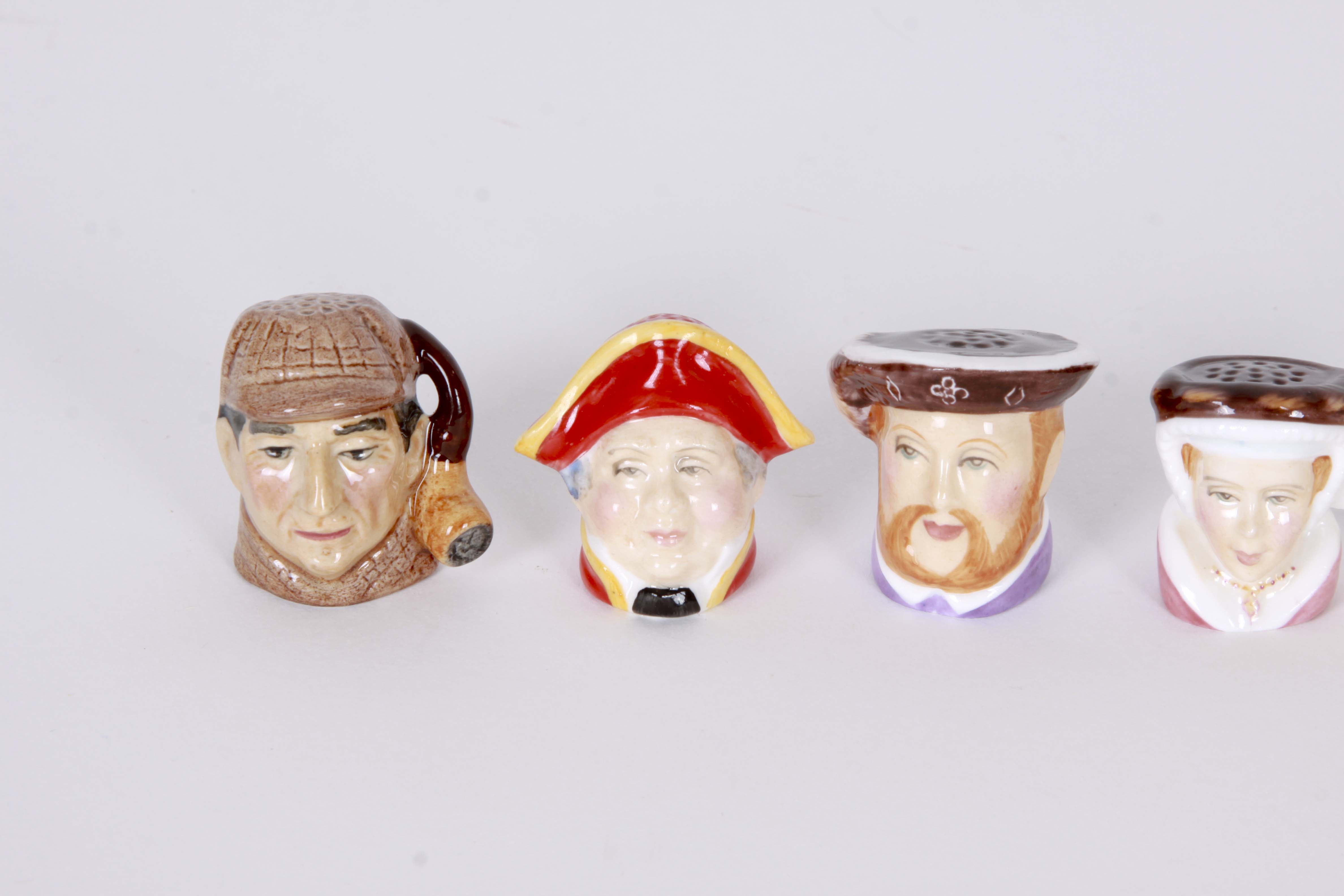 Francesca Ceramic Character Head Thimble Collection