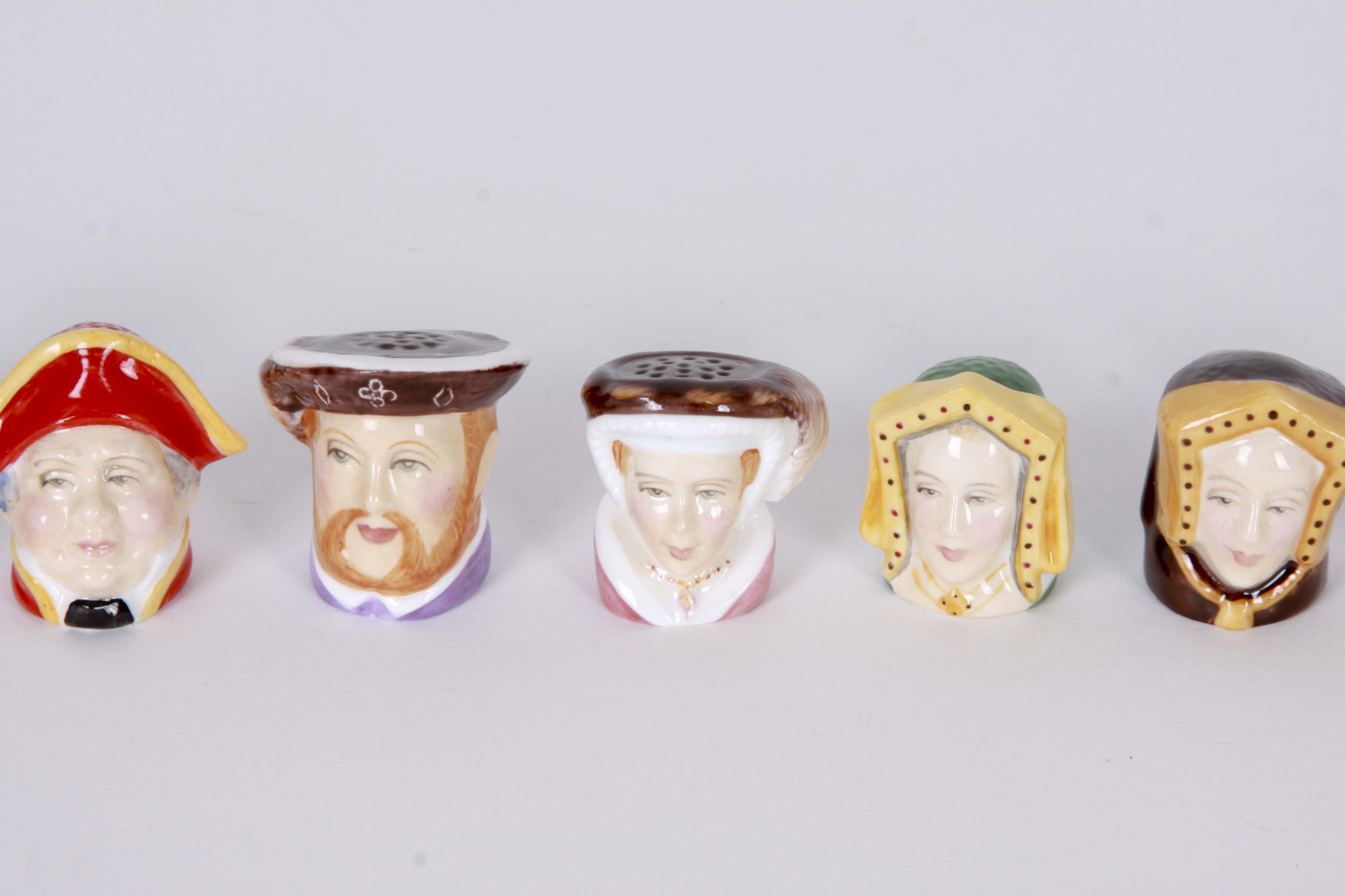 Francesca Ceramic Character Head Thimble Collection