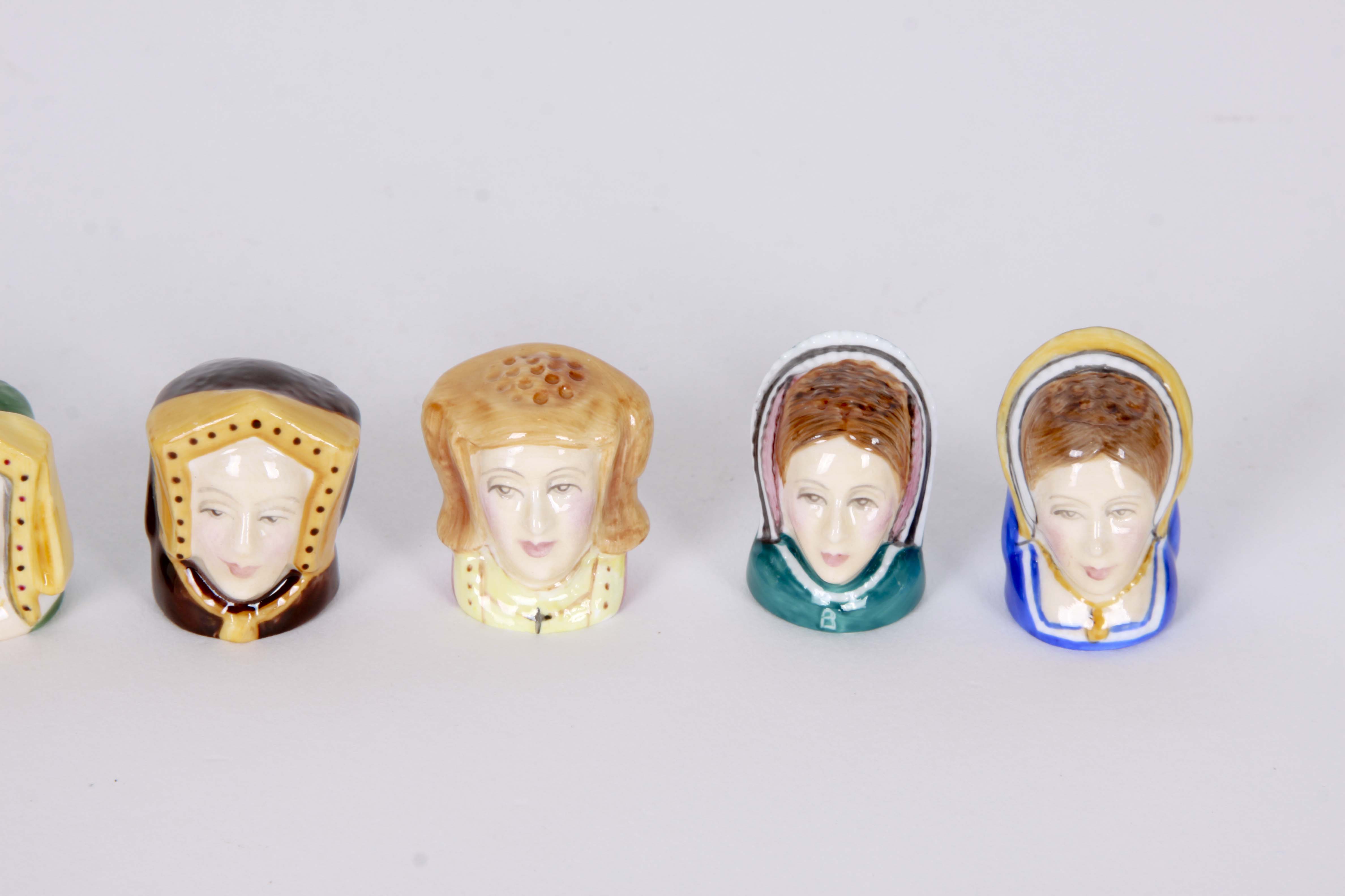 Francesca Ceramic Character Head Thimble Collection