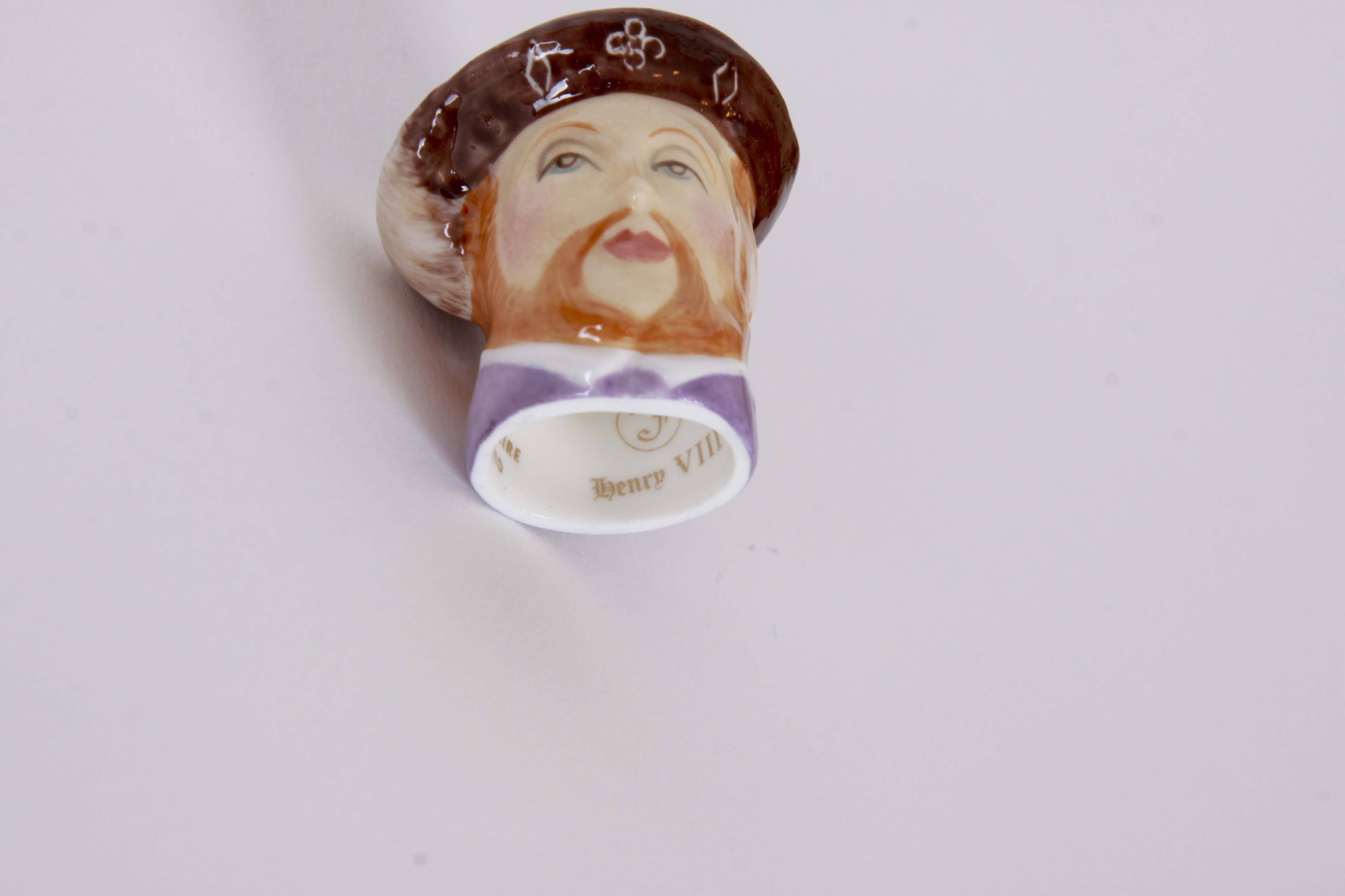 Francesca Ceramic Character Head Thimble Collection