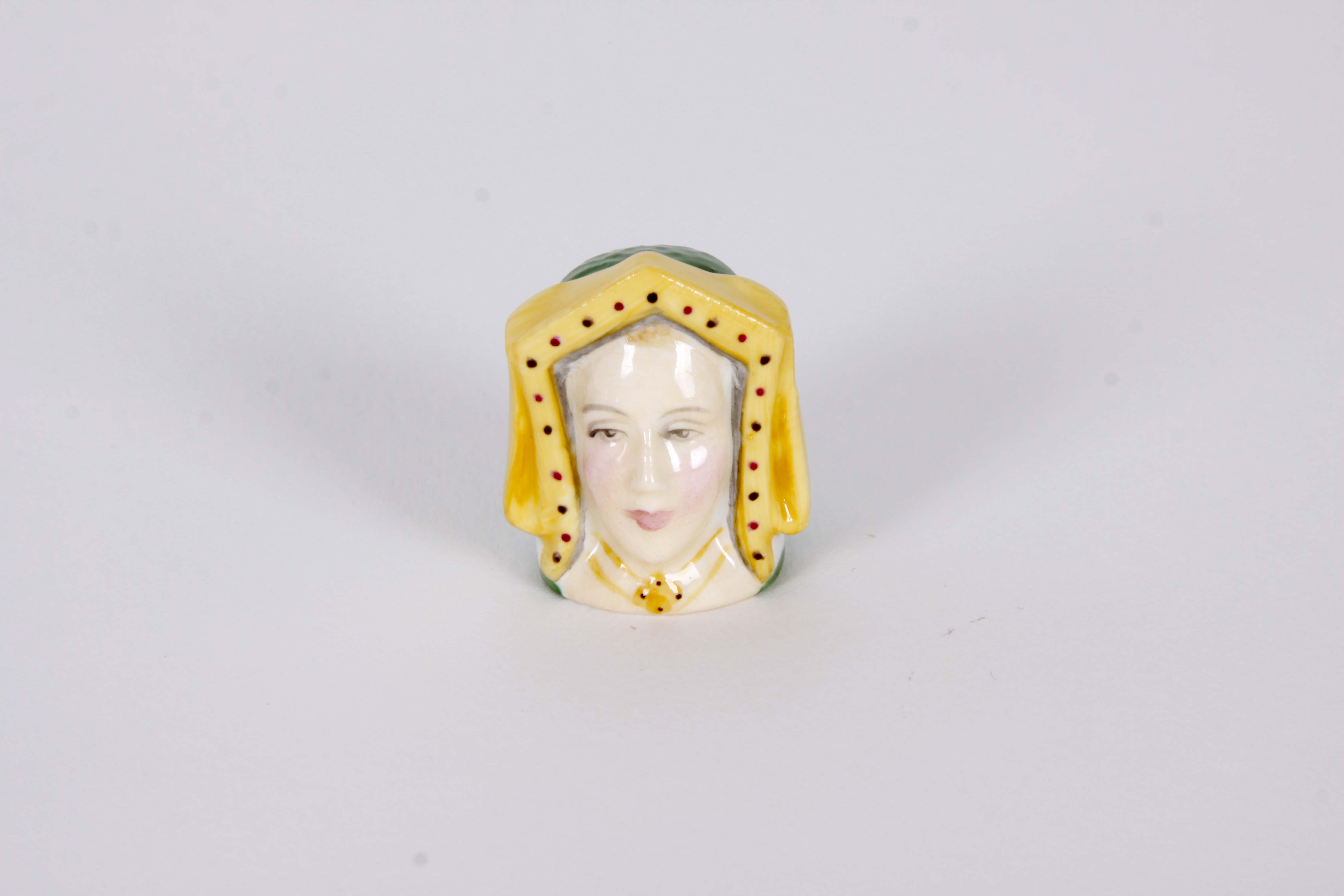 Francesca Ceramic Character Head Thimble Collection