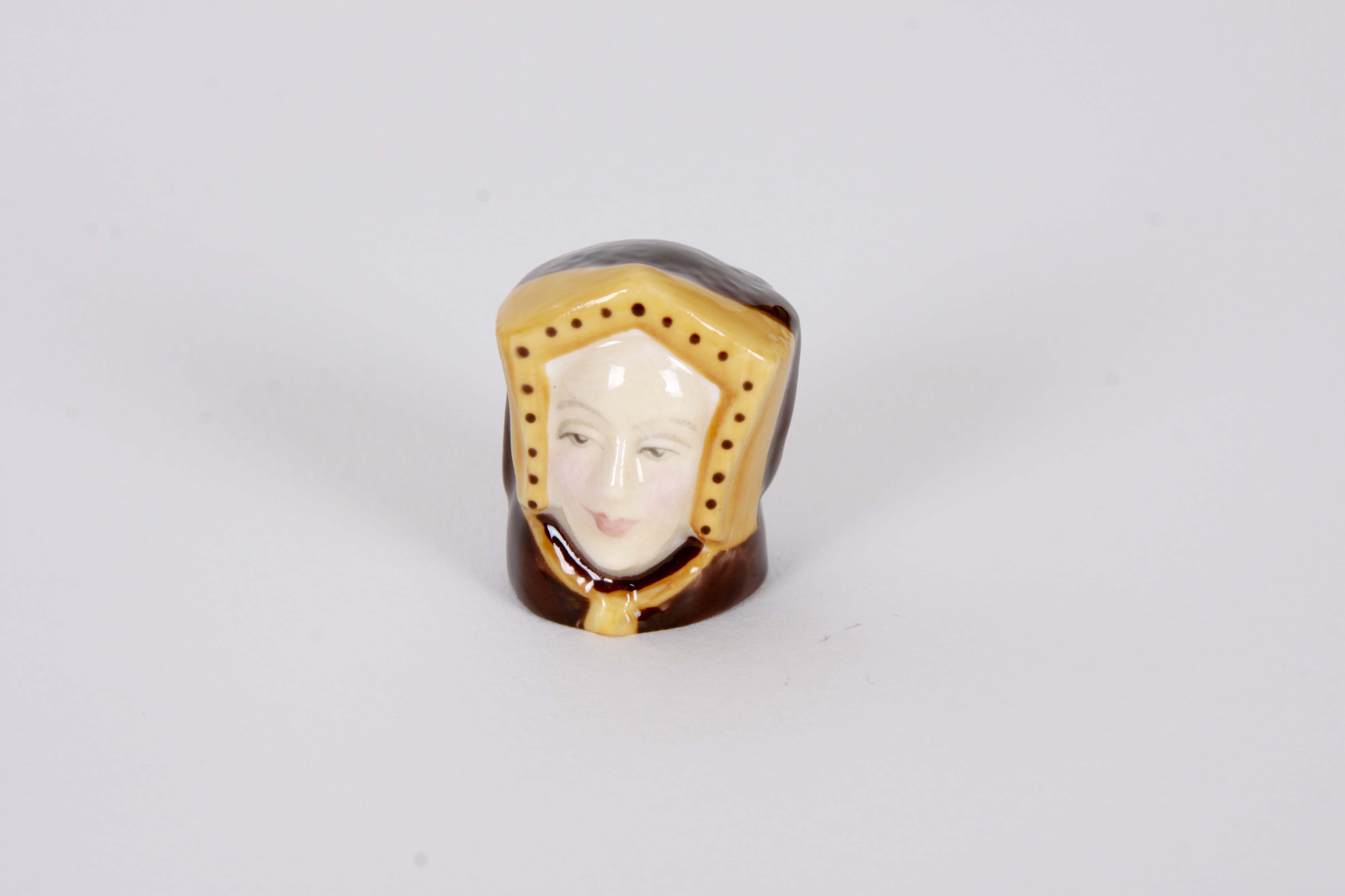Francesca Ceramic Character Head Thimble Collection