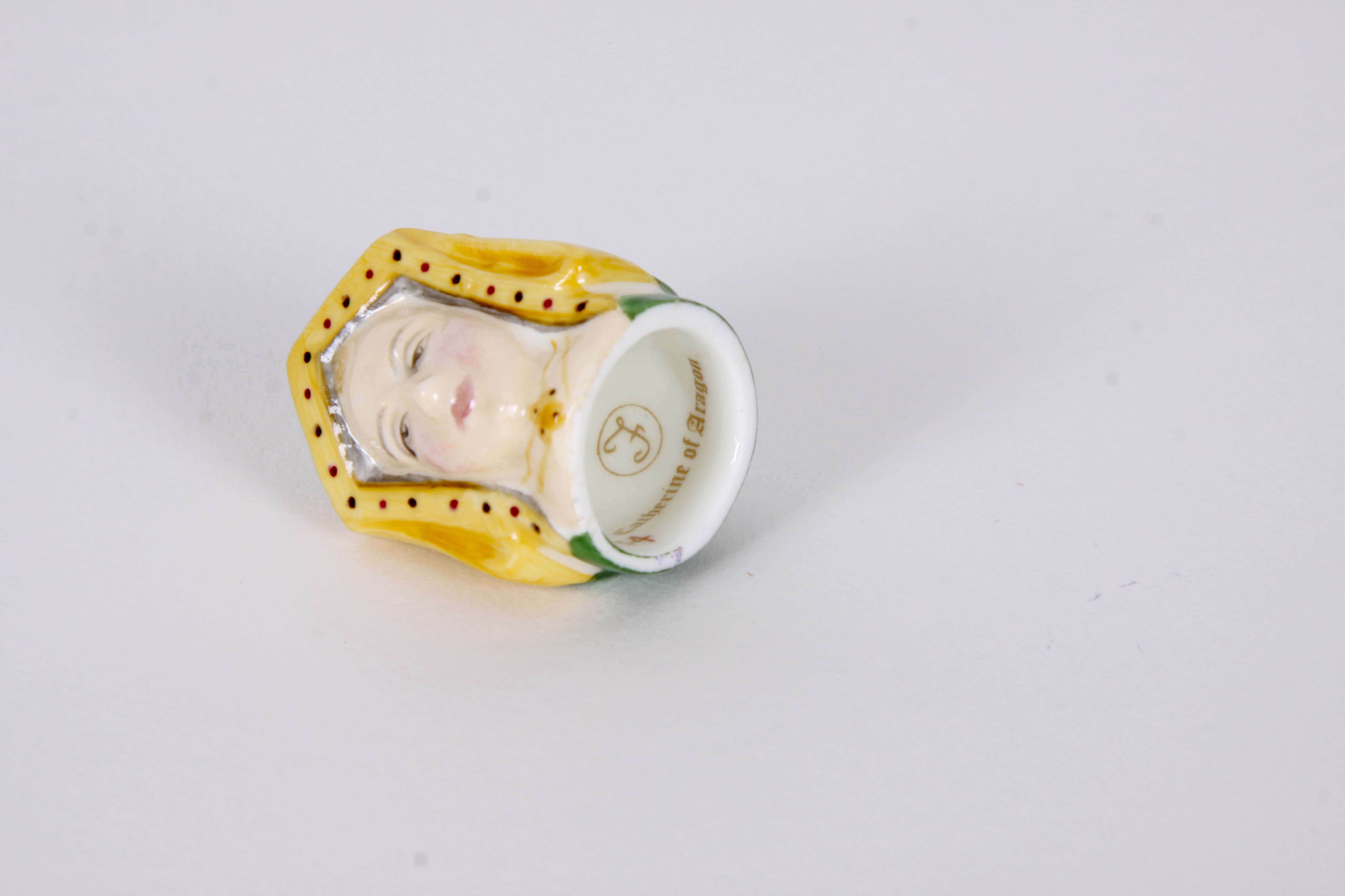 Francesca Ceramic Character Head Thimble Collection