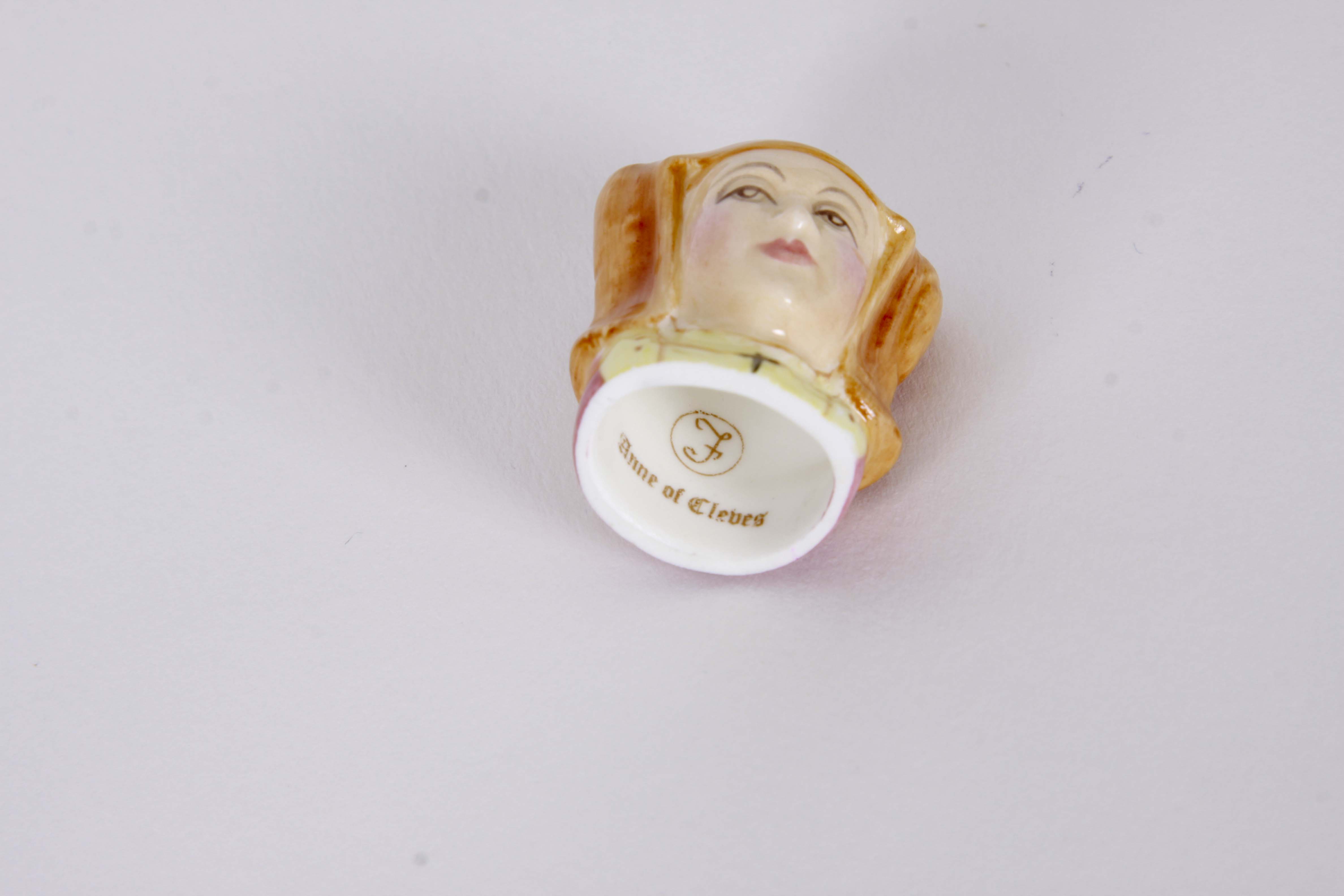 Francesca Ceramic Character Head Thimble Collection