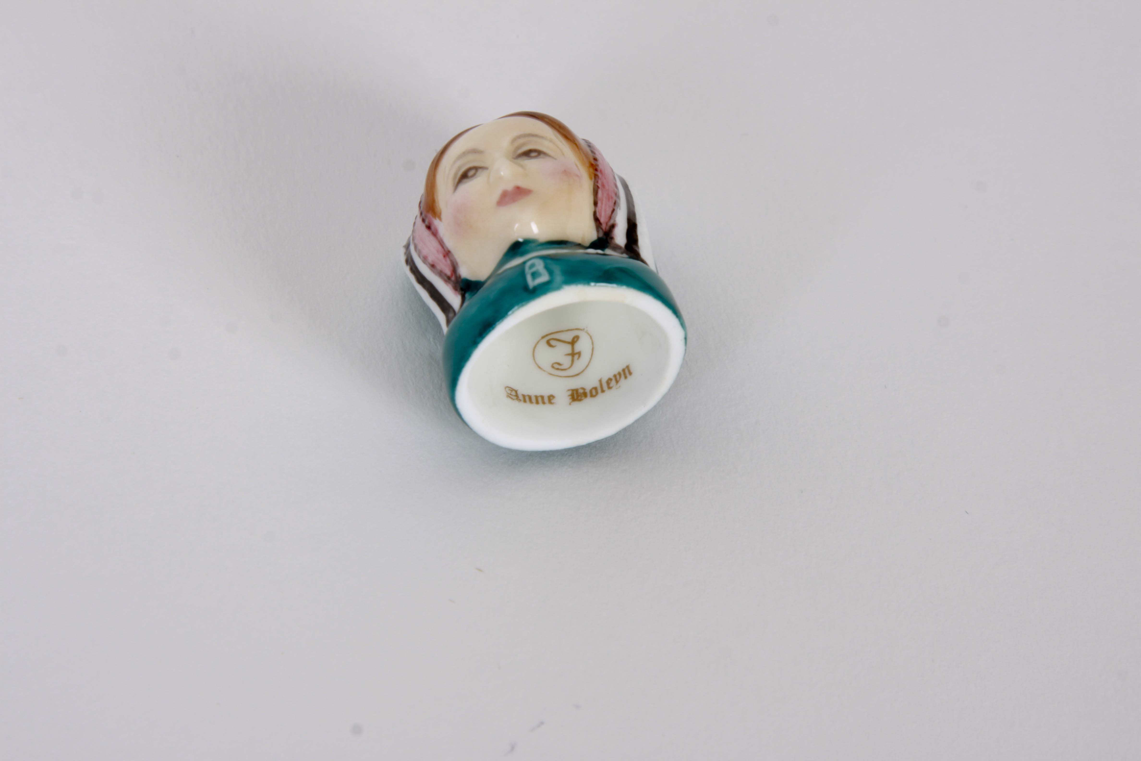 Francesca Ceramic Character Head Thimble Collection