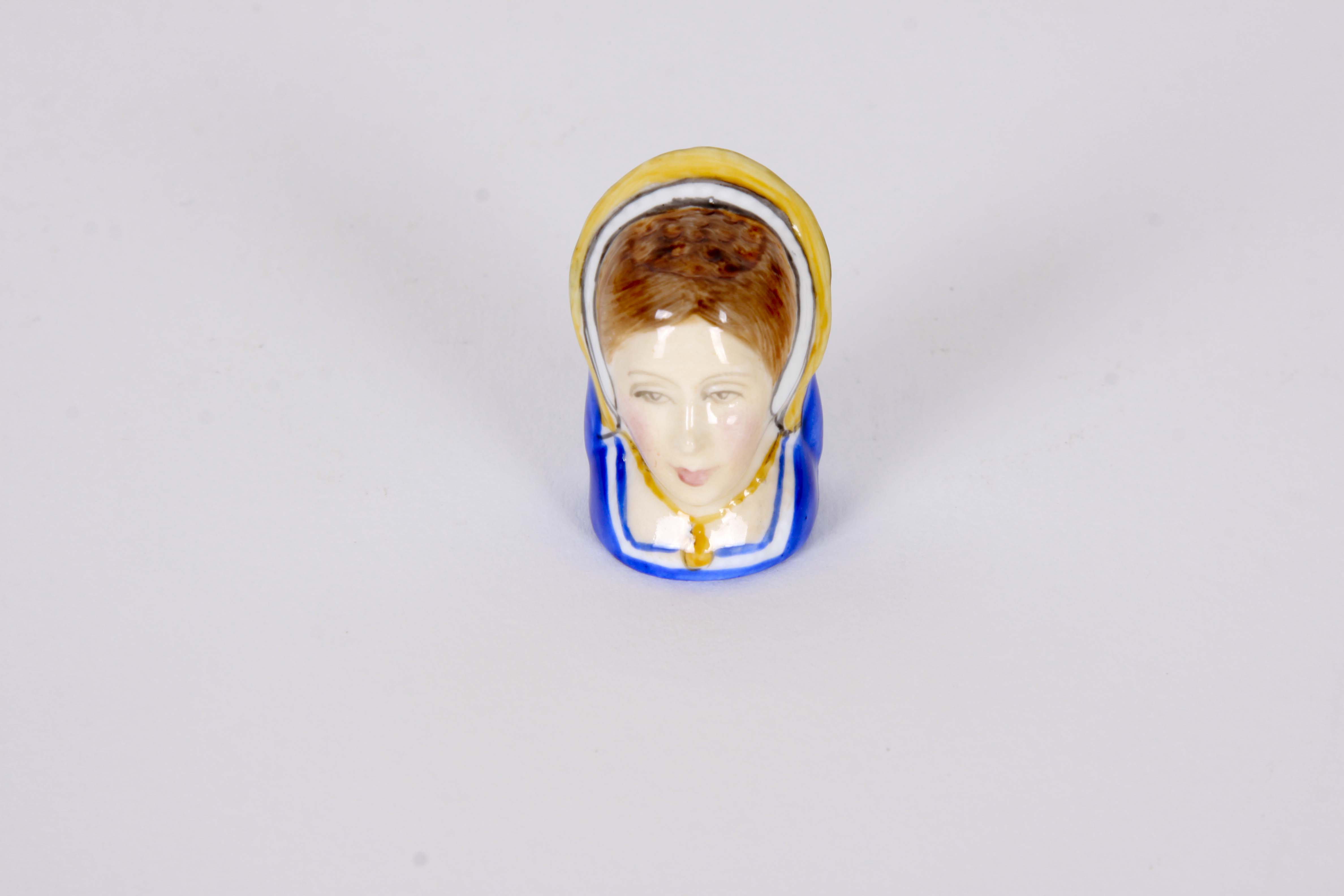 Francesca Ceramic Character Head Thimble Collection