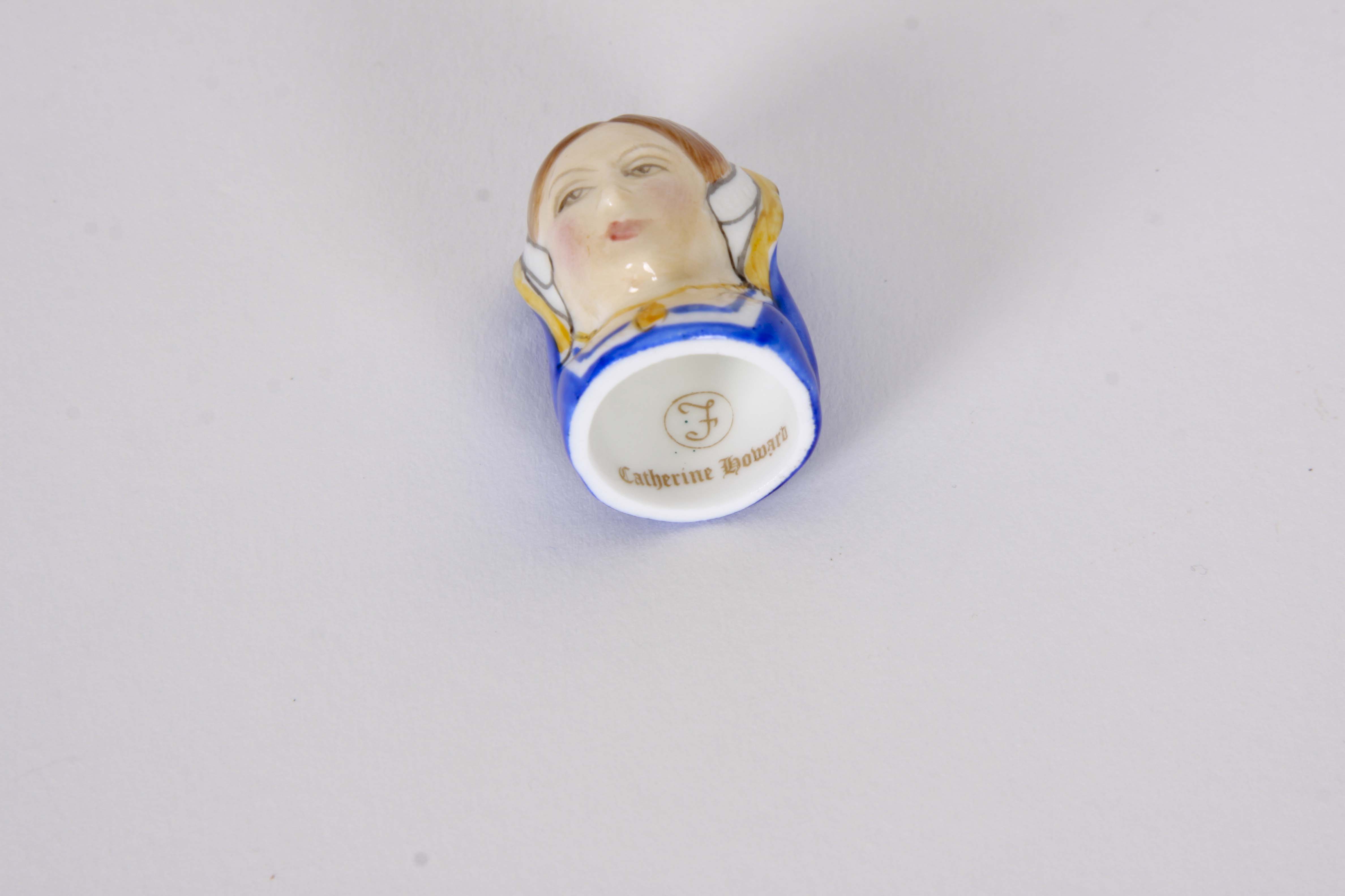 Francesca Ceramic Character Head Thimble Collection