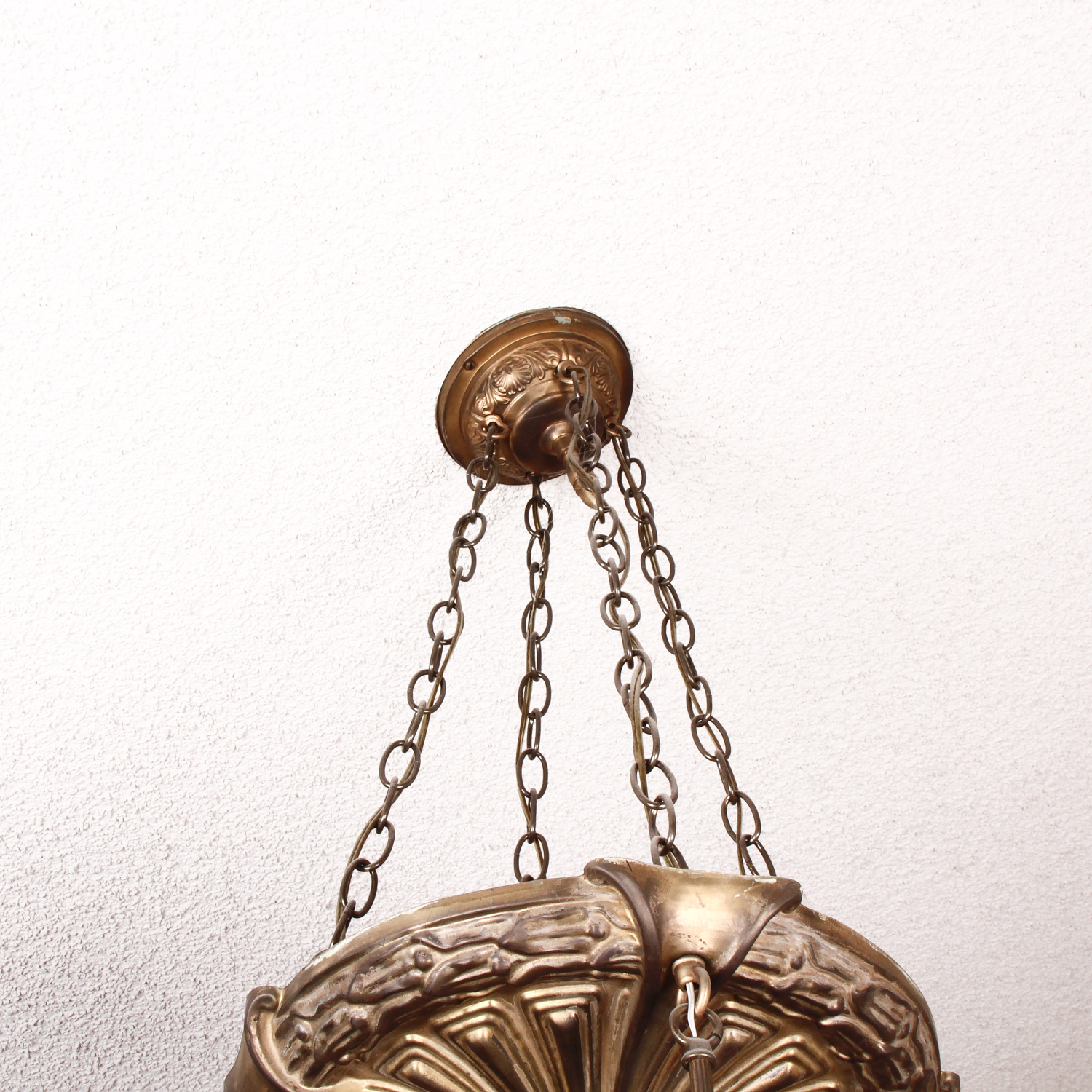 Victorian Ceiling Light with Glass Shades