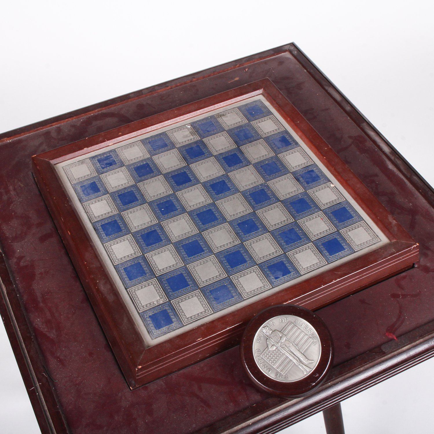 Civil War Themed Chess Set Table