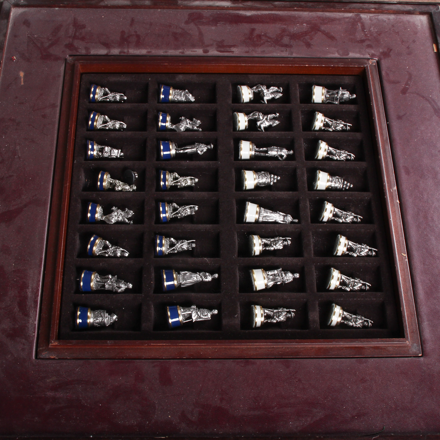 Civil War Themed Chess Set Table