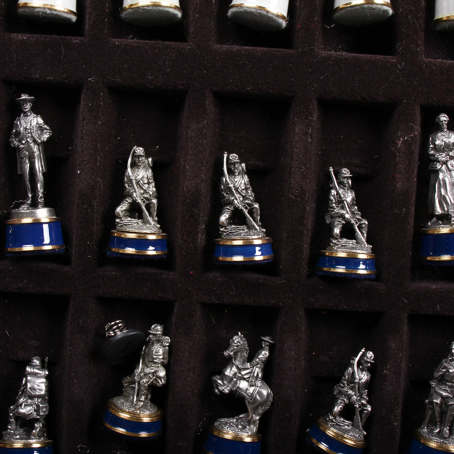 Civil War Themed Chess Set Table