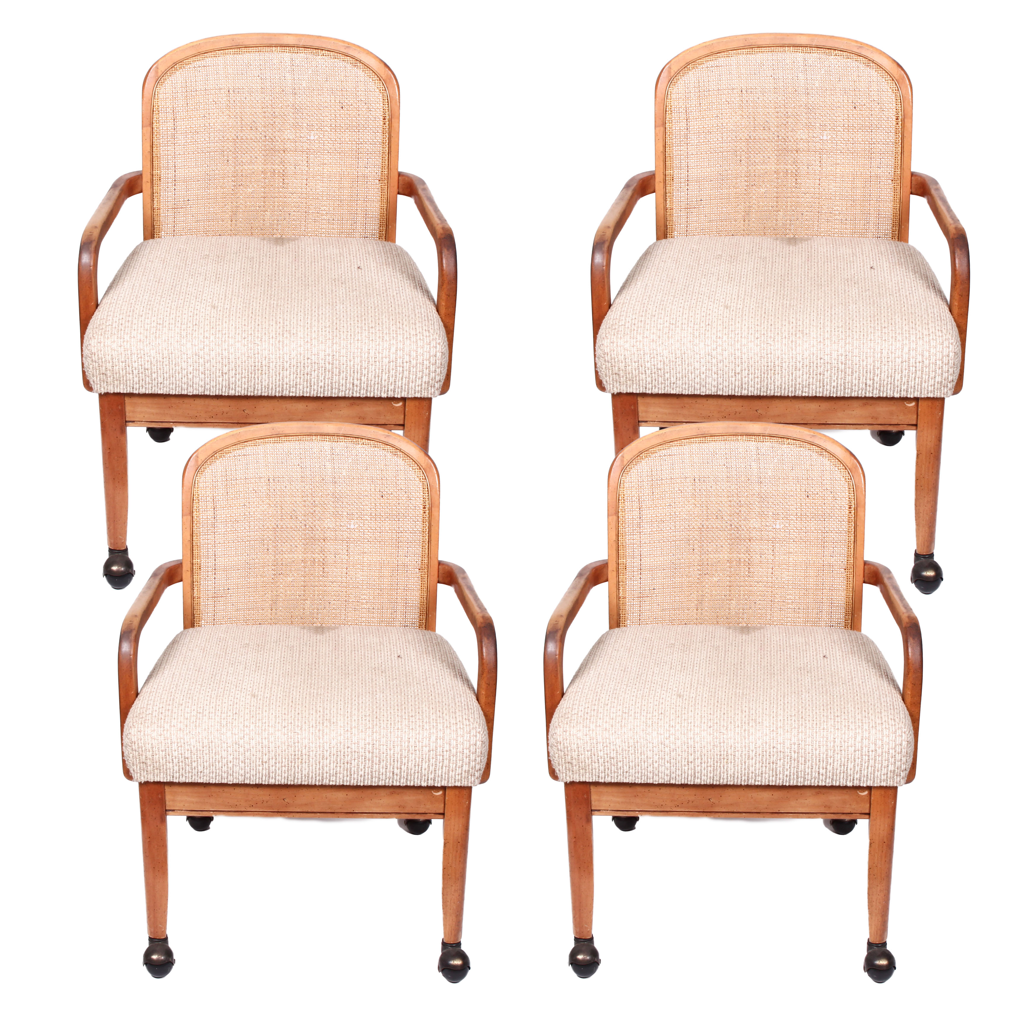 Vintage Modern Beechwood Dining Armhairs