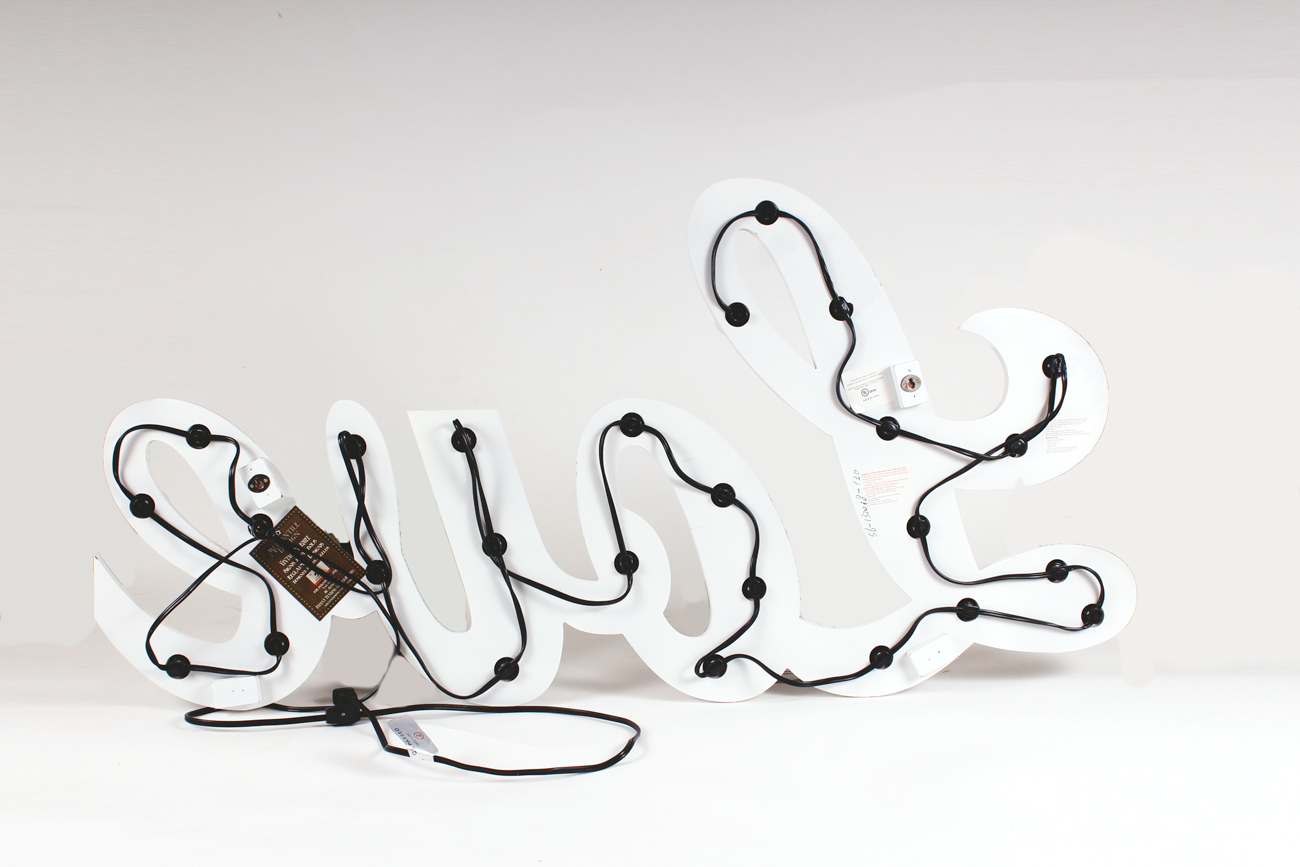 Metal "Love" Marquee Sign