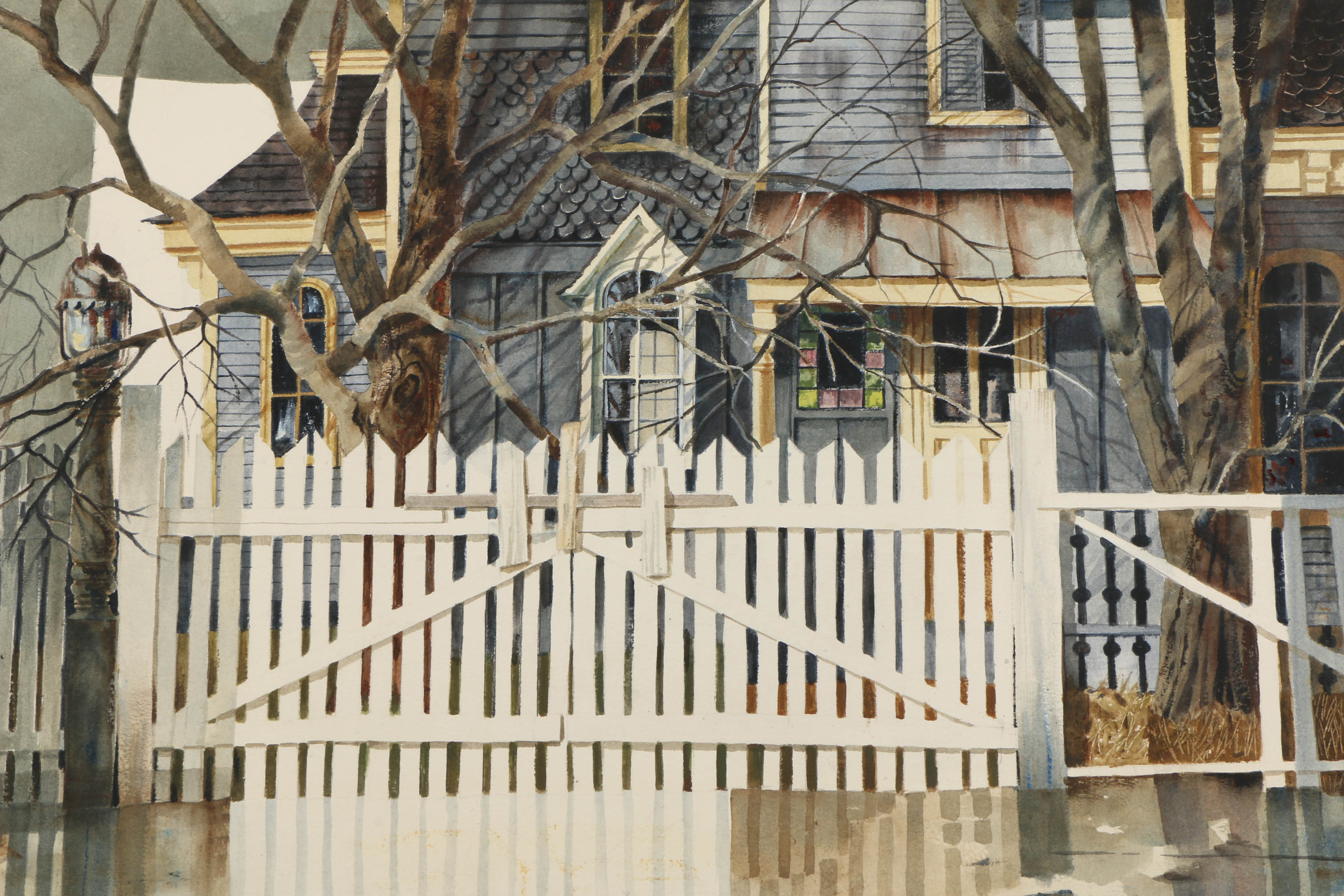 Pair of Cynthia Norton Eckstrom Watercolor Paintings on Paper