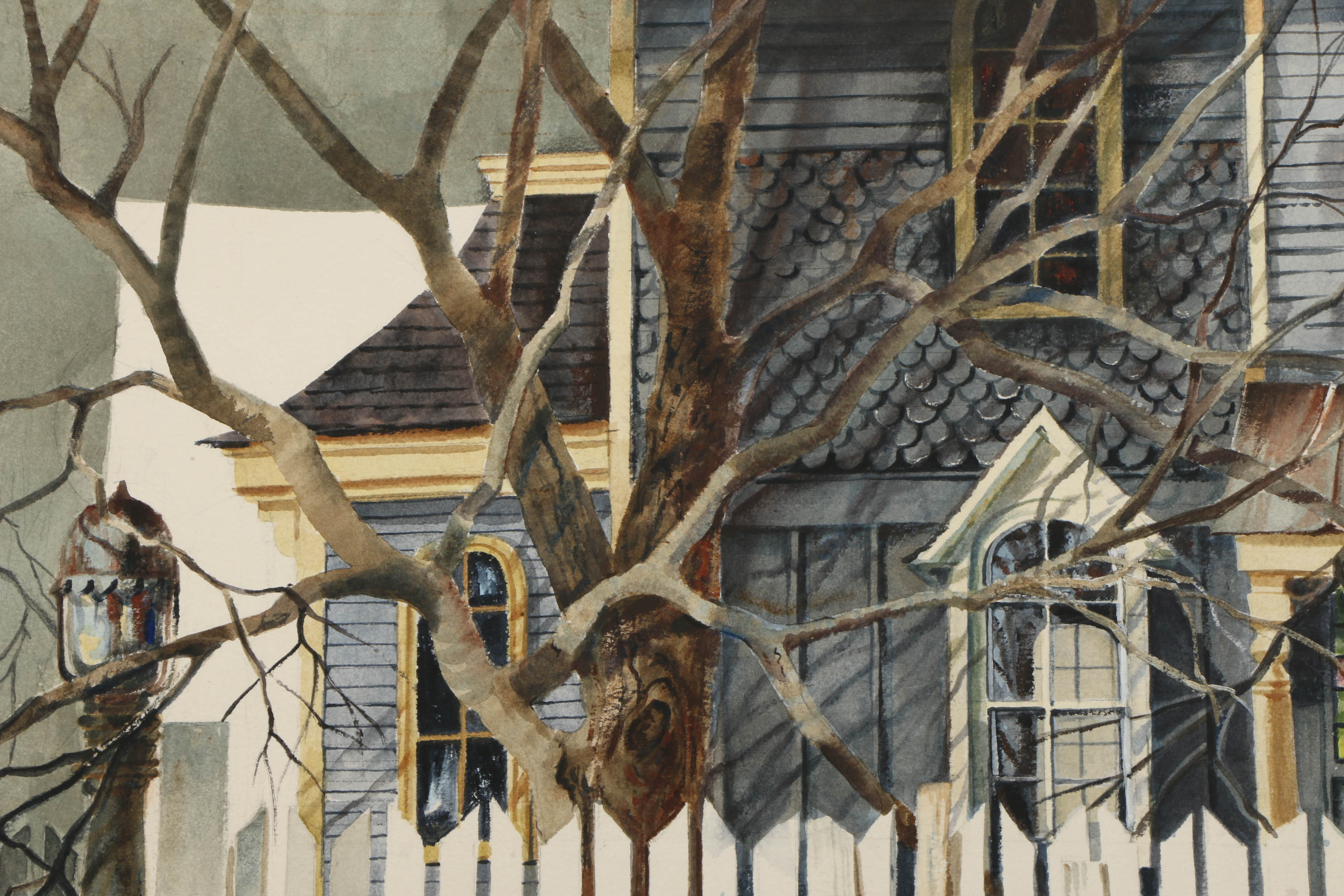 Pair of Cynthia Norton Eckstrom Watercolor Paintings on Paper