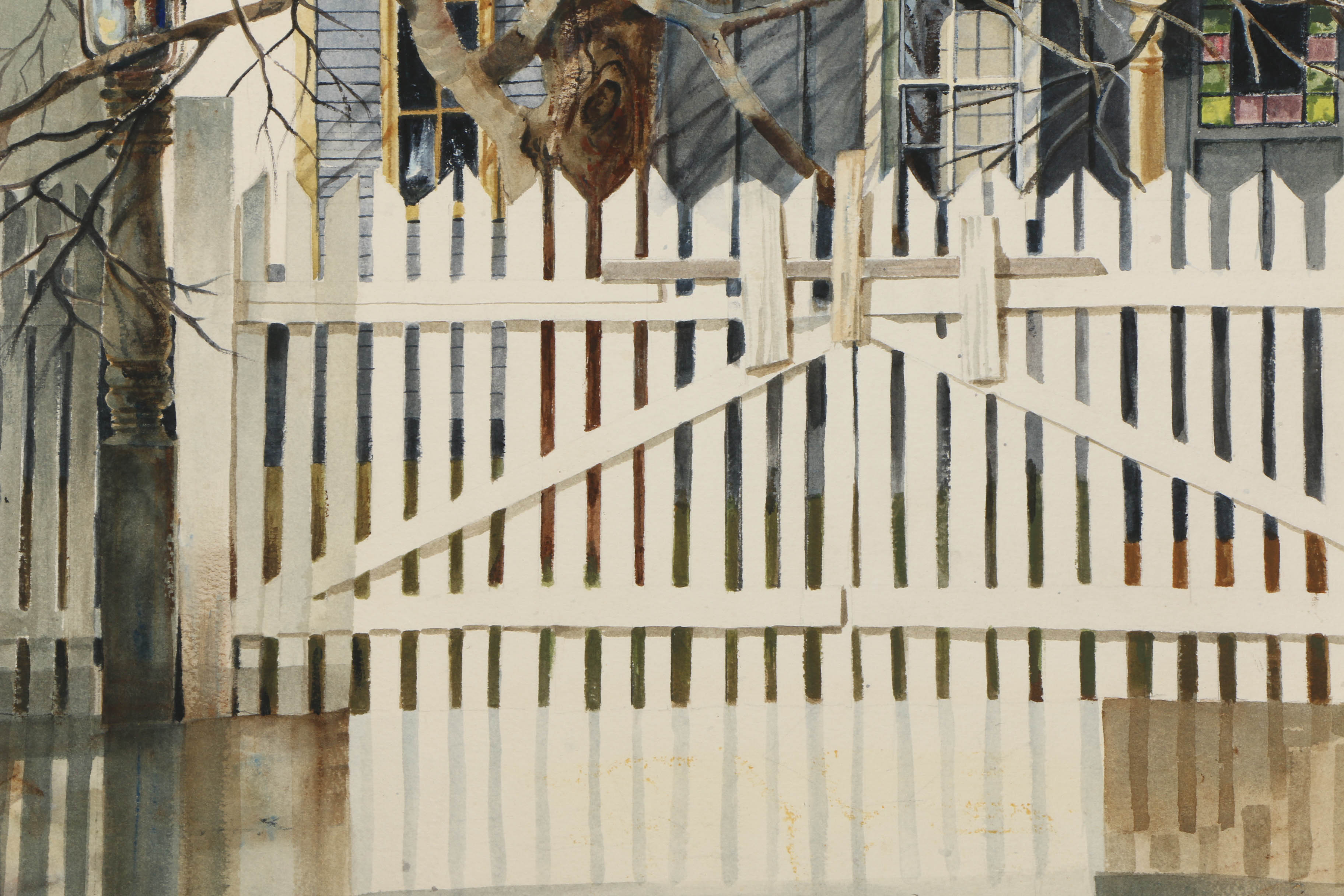 Pair of Cynthia Norton Eckstrom Watercolor Paintings on Paper