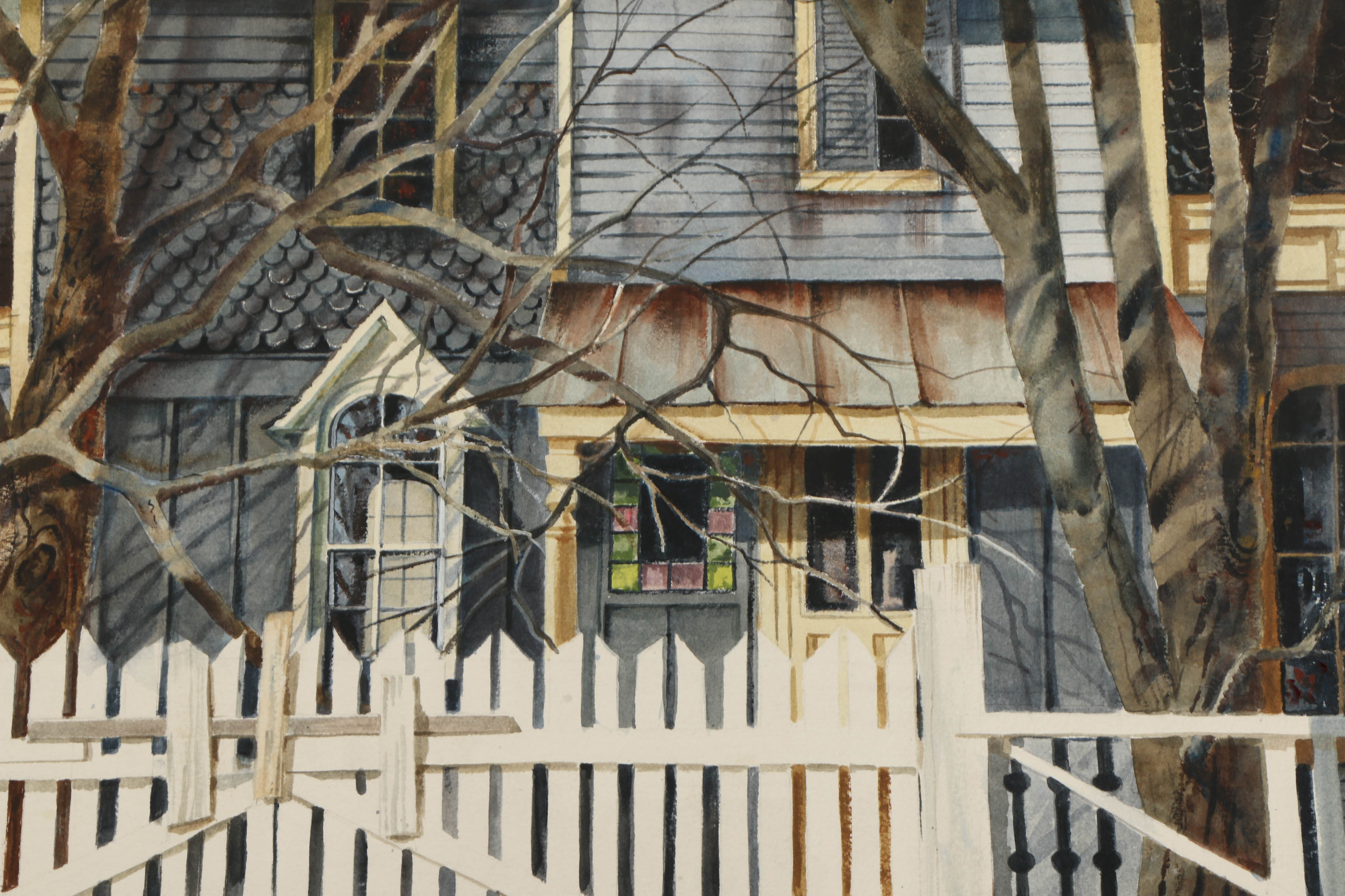 Pair of Cynthia Norton Eckstrom Watercolor Paintings on Paper