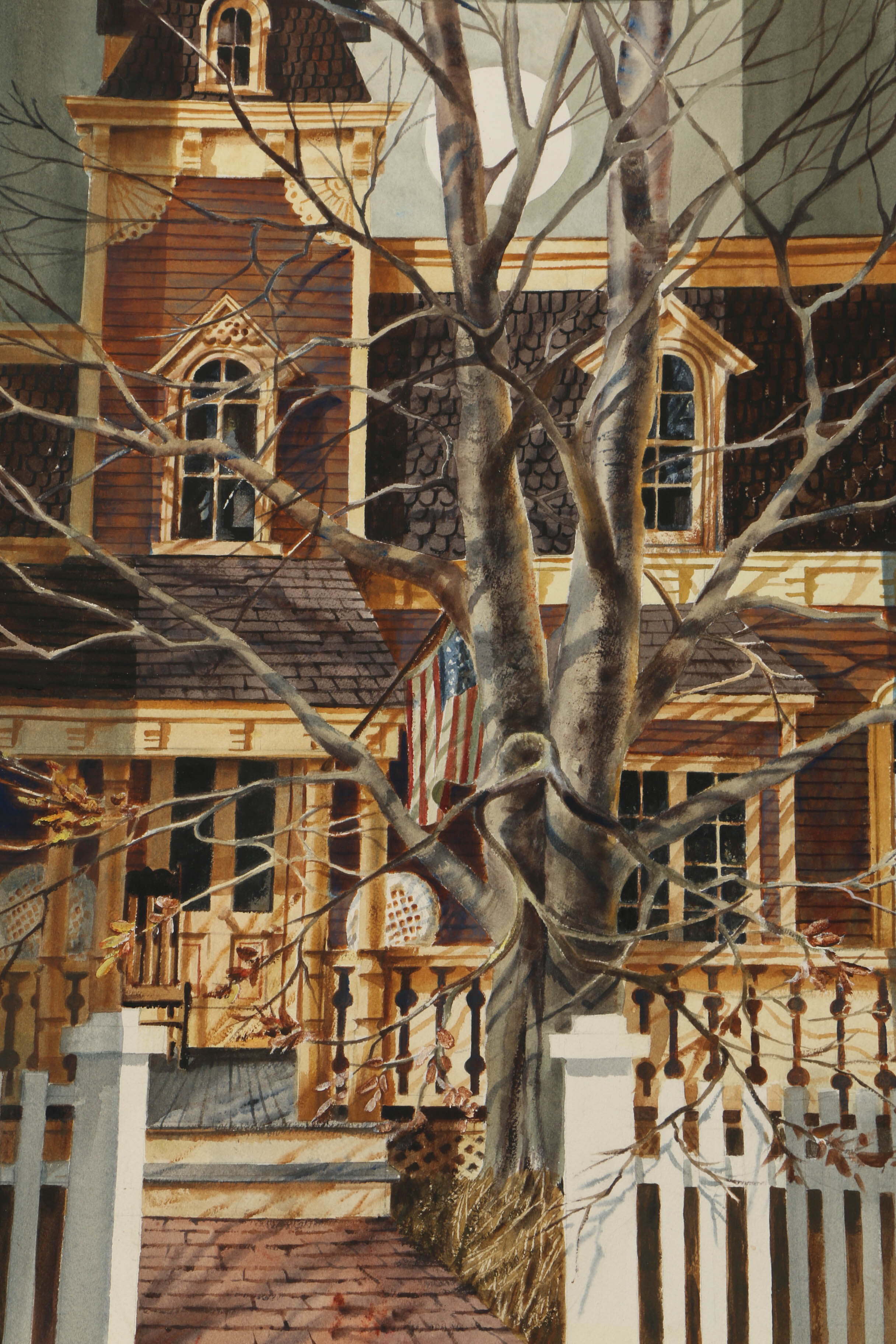 Pair of Cynthia Norton Eckstrom Watercolor Paintings on Paper