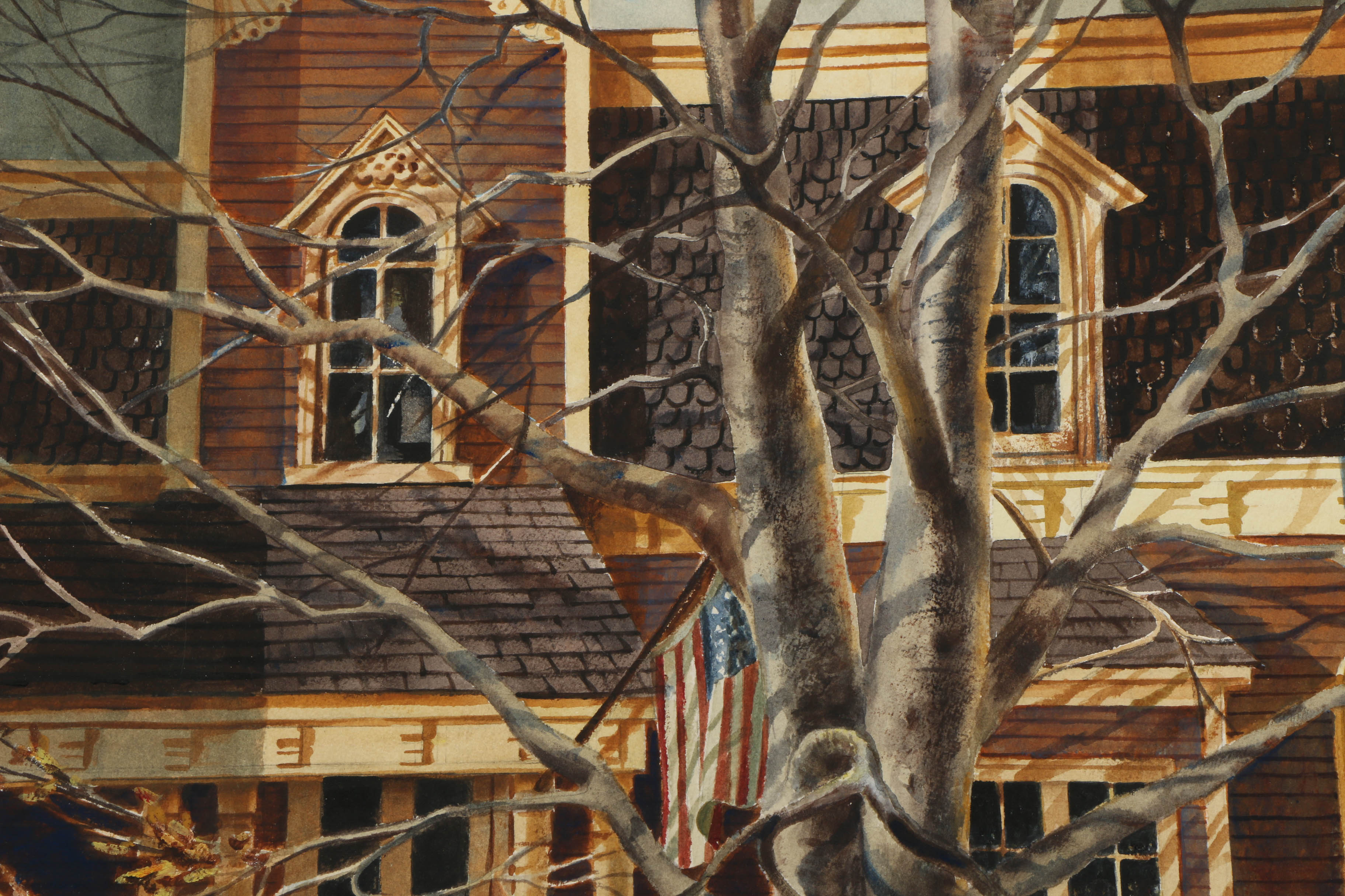 Pair of Cynthia Norton Eckstrom Watercolor Paintings on Paper