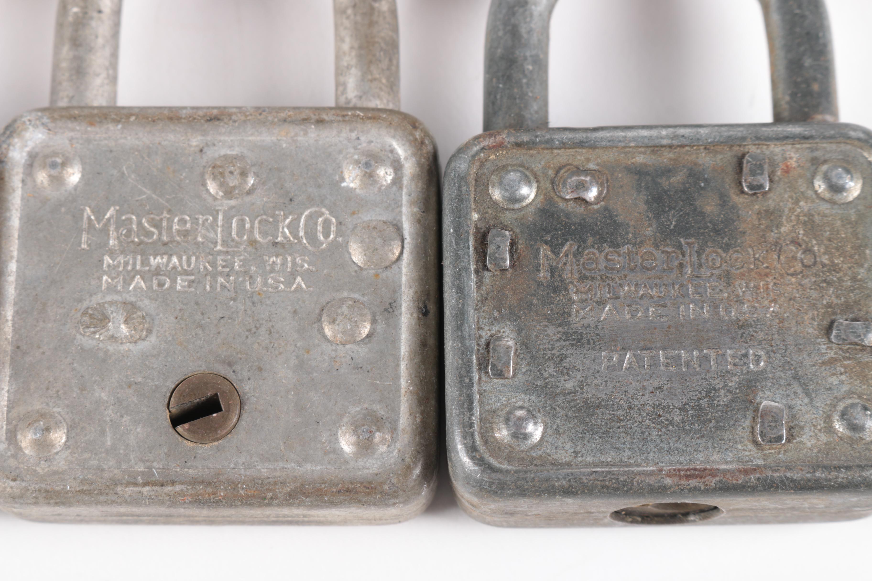 Vintage Master Padlocks with Keys