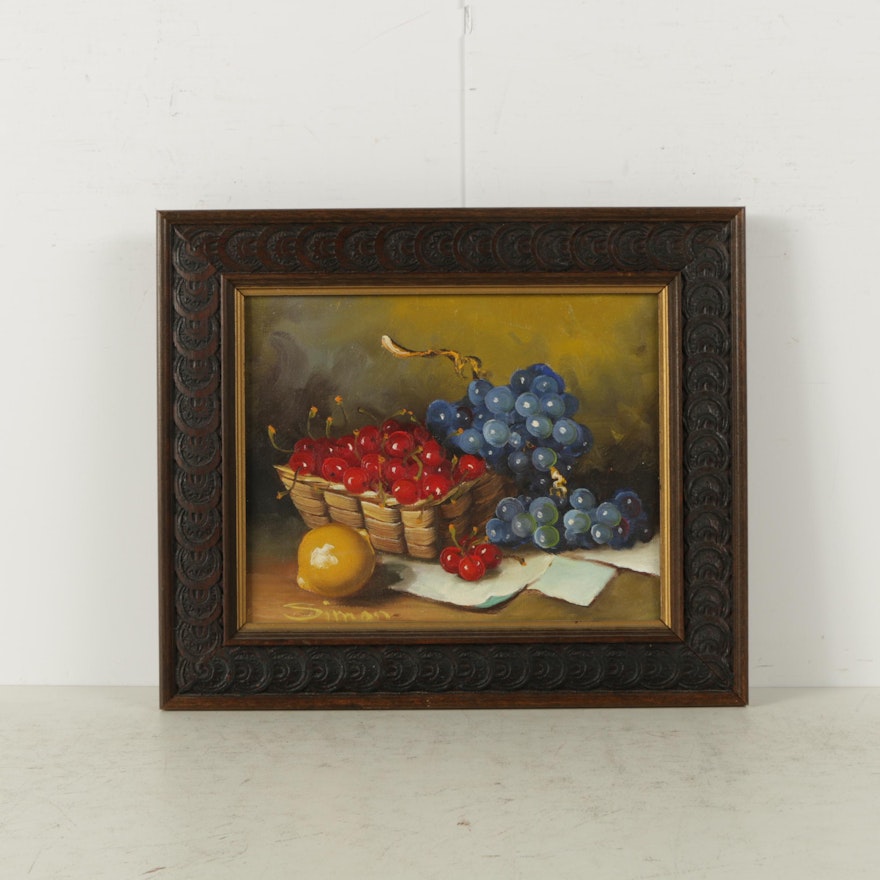 Simon Oil Painting on Canvas of Still Life