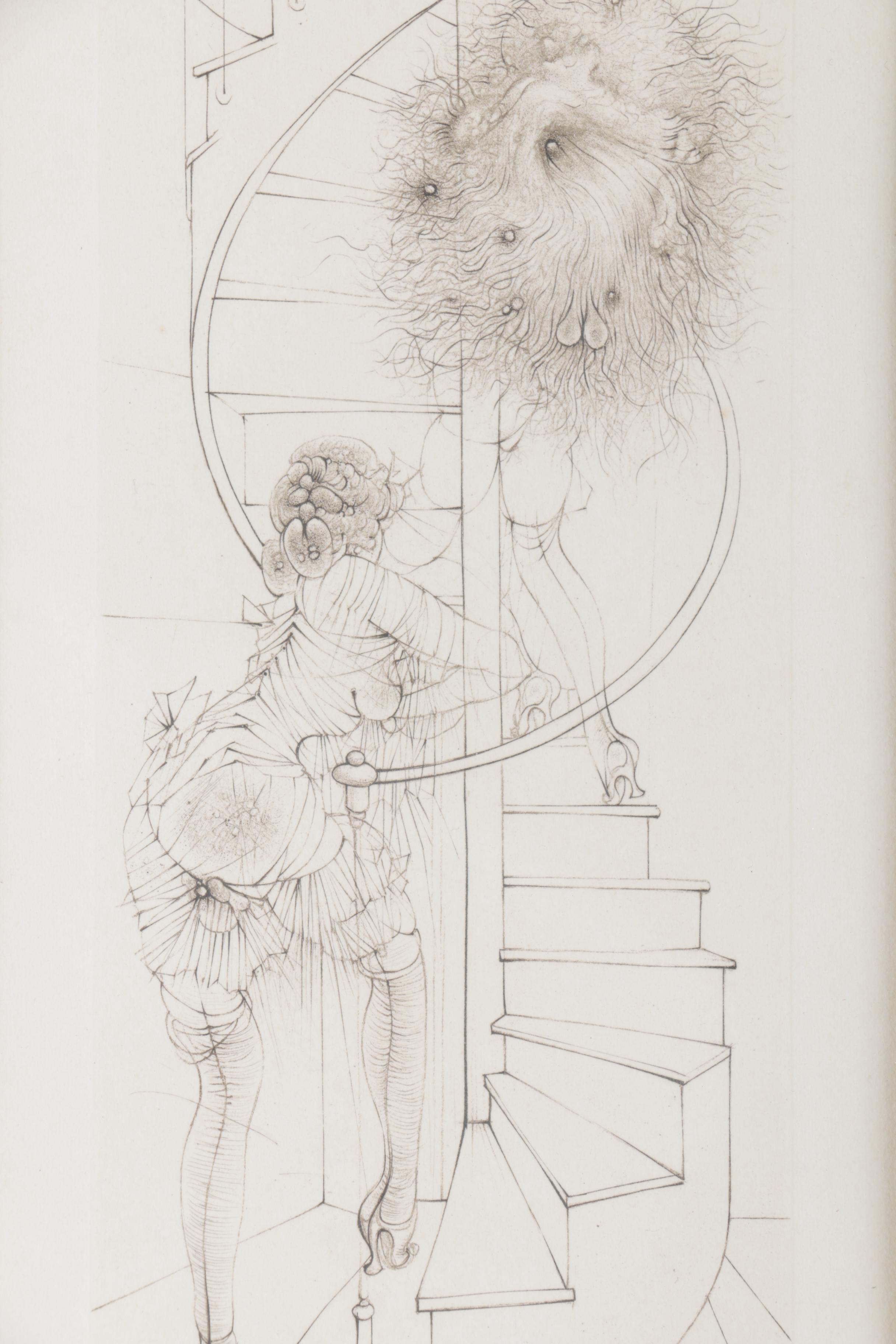 Hans Bellmer Circa 1965 Etching on Paper "Madame Edwarda"