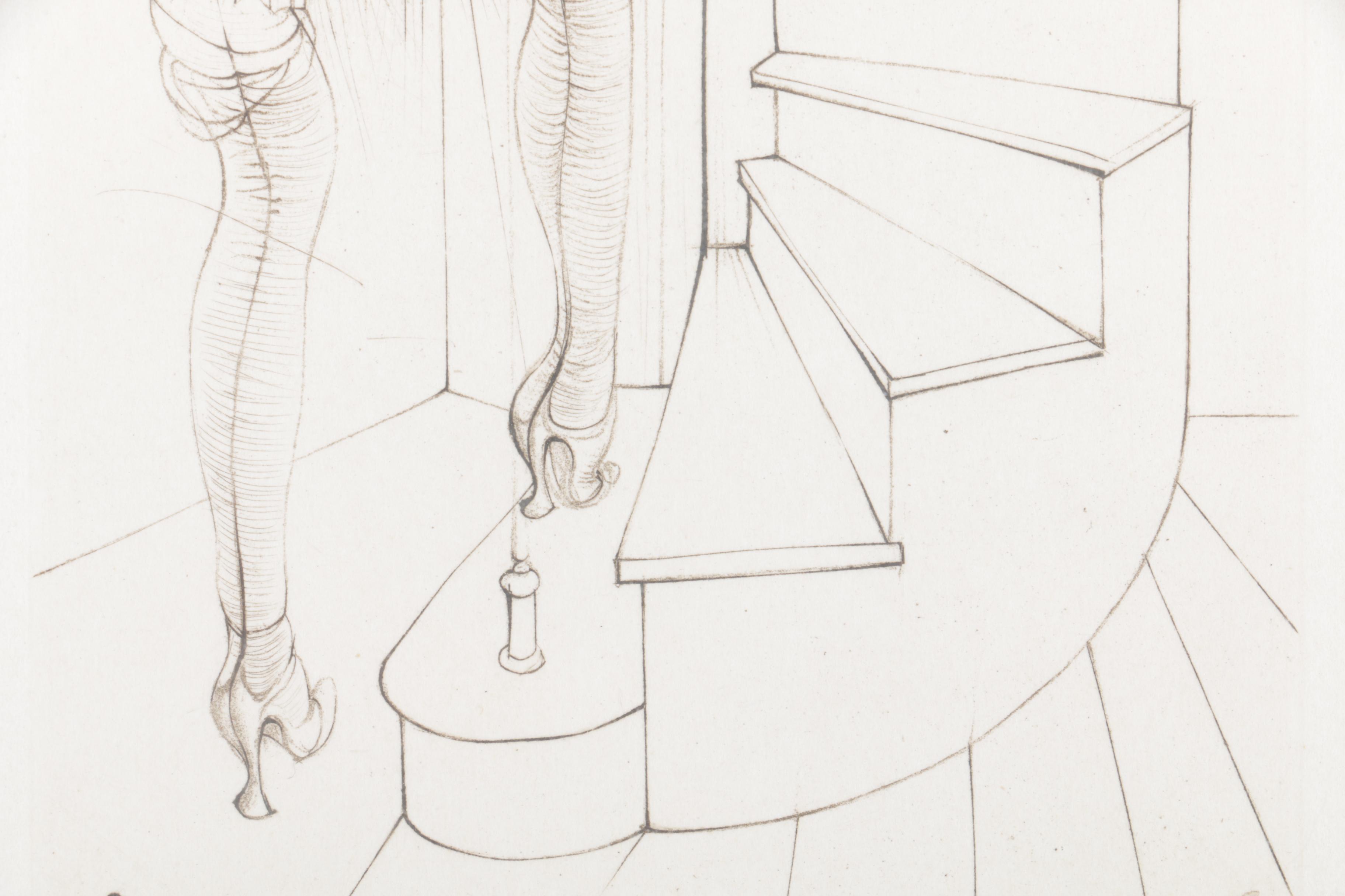 Hans Bellmer Circa 1965 Etching on Paper "Madame Edwarda"