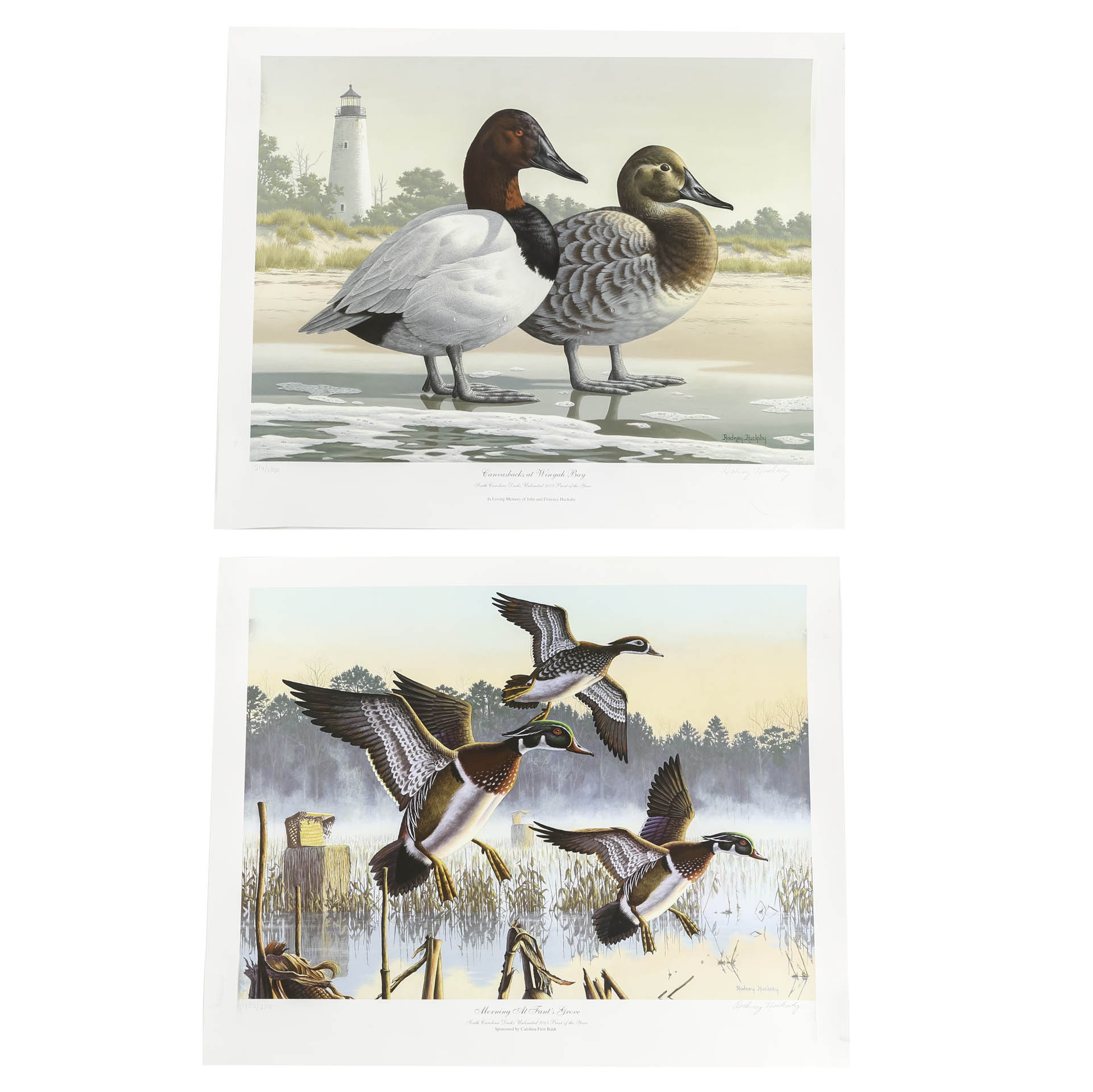 Rodney Huckaby Signed Offset Lithographs