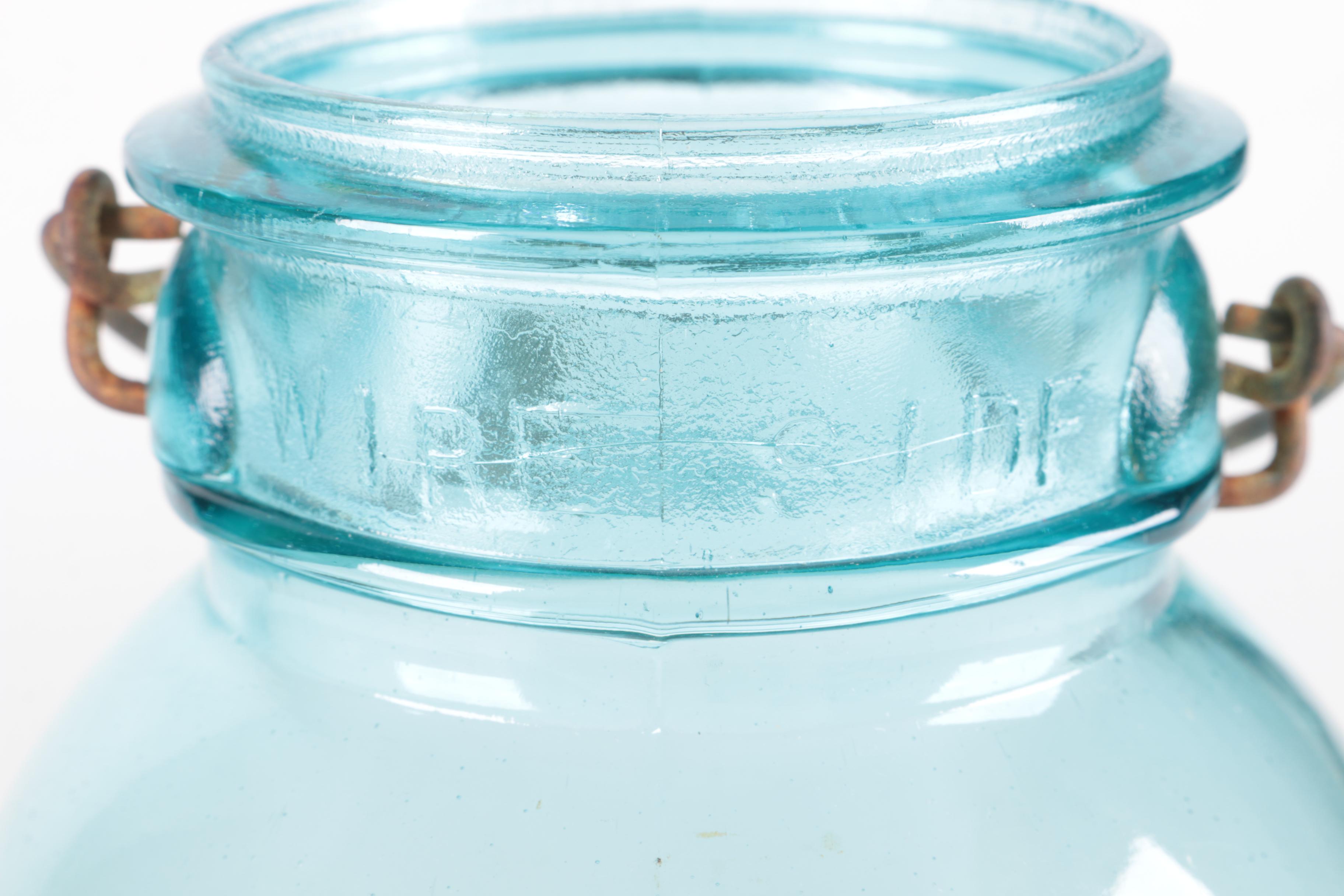 Glass Jars Including Ball Jar and Carnival Glass