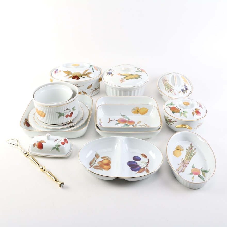 Royal Worcester "Evesham" Porcelain Serveware