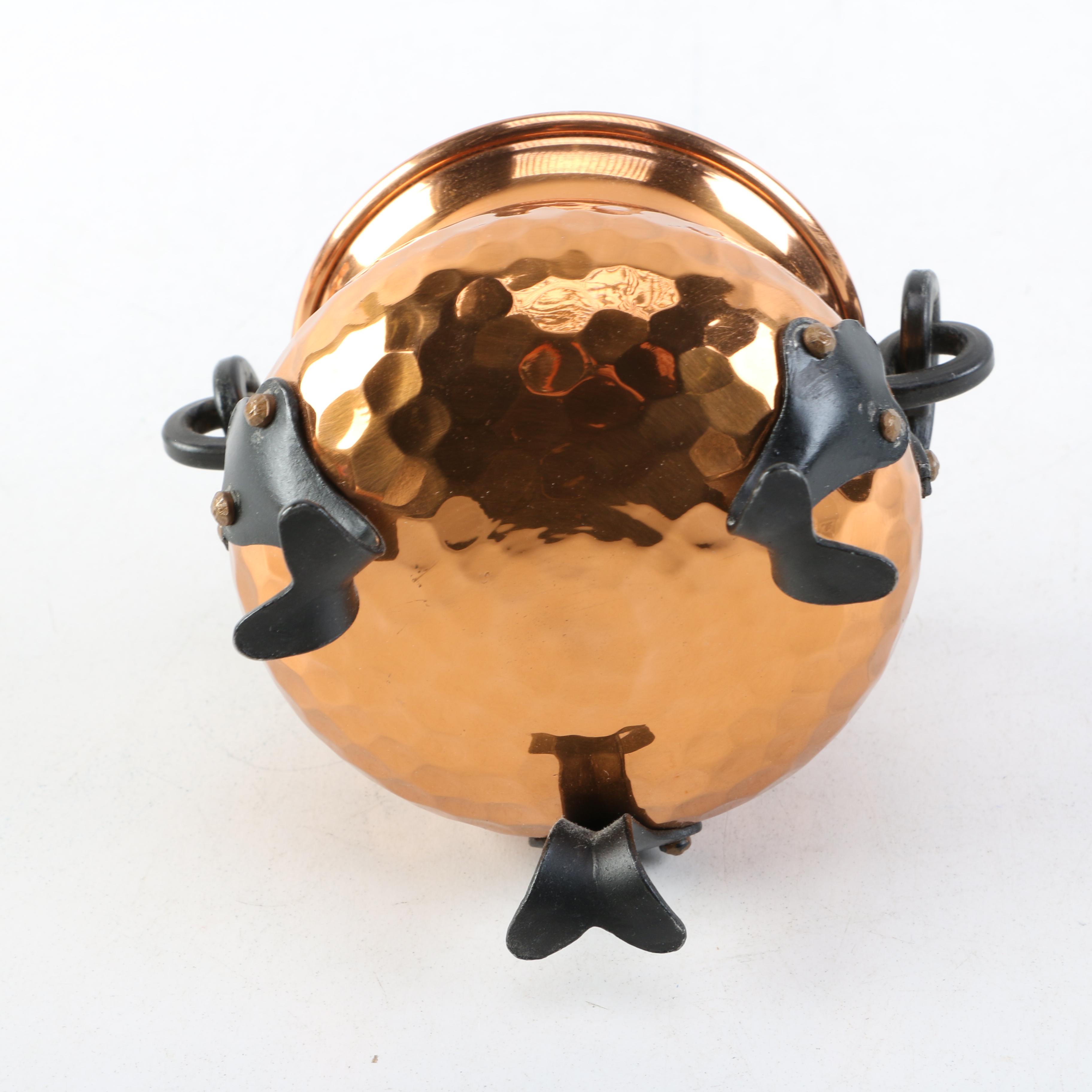 Vintage Copper Votive and Jardinières