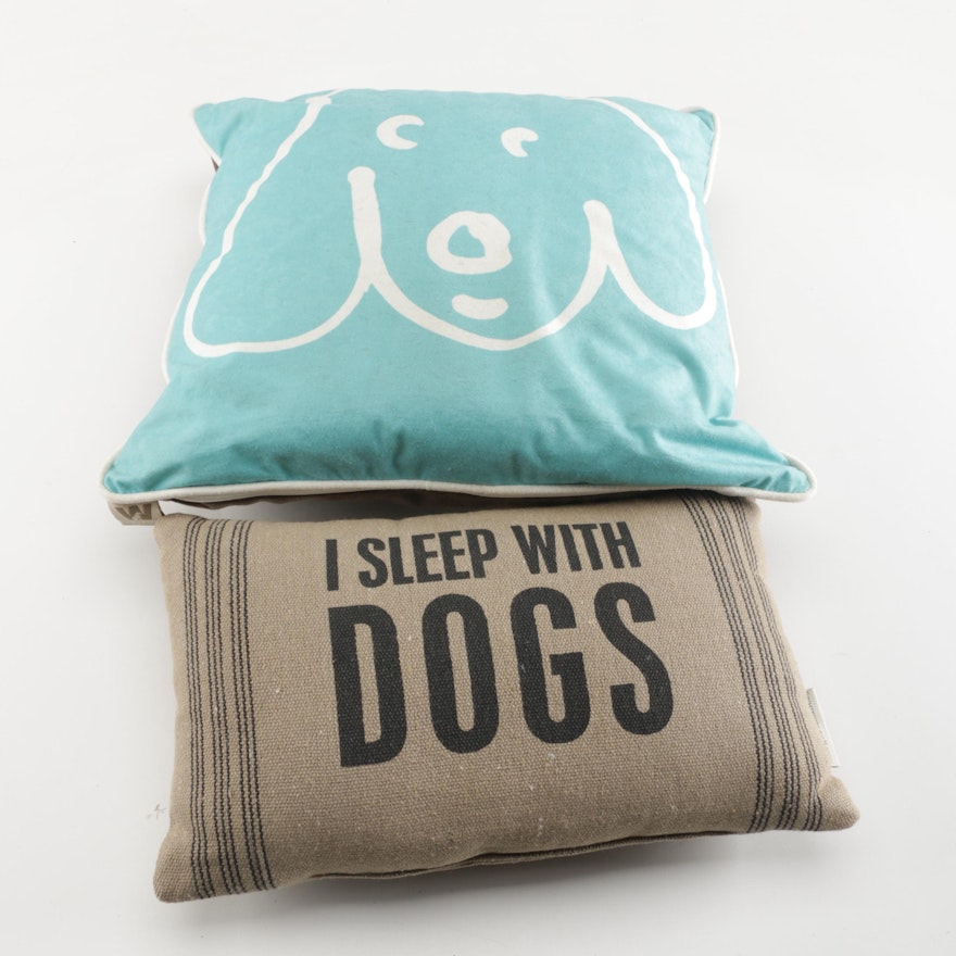 Dog-Themed Throw Pillows