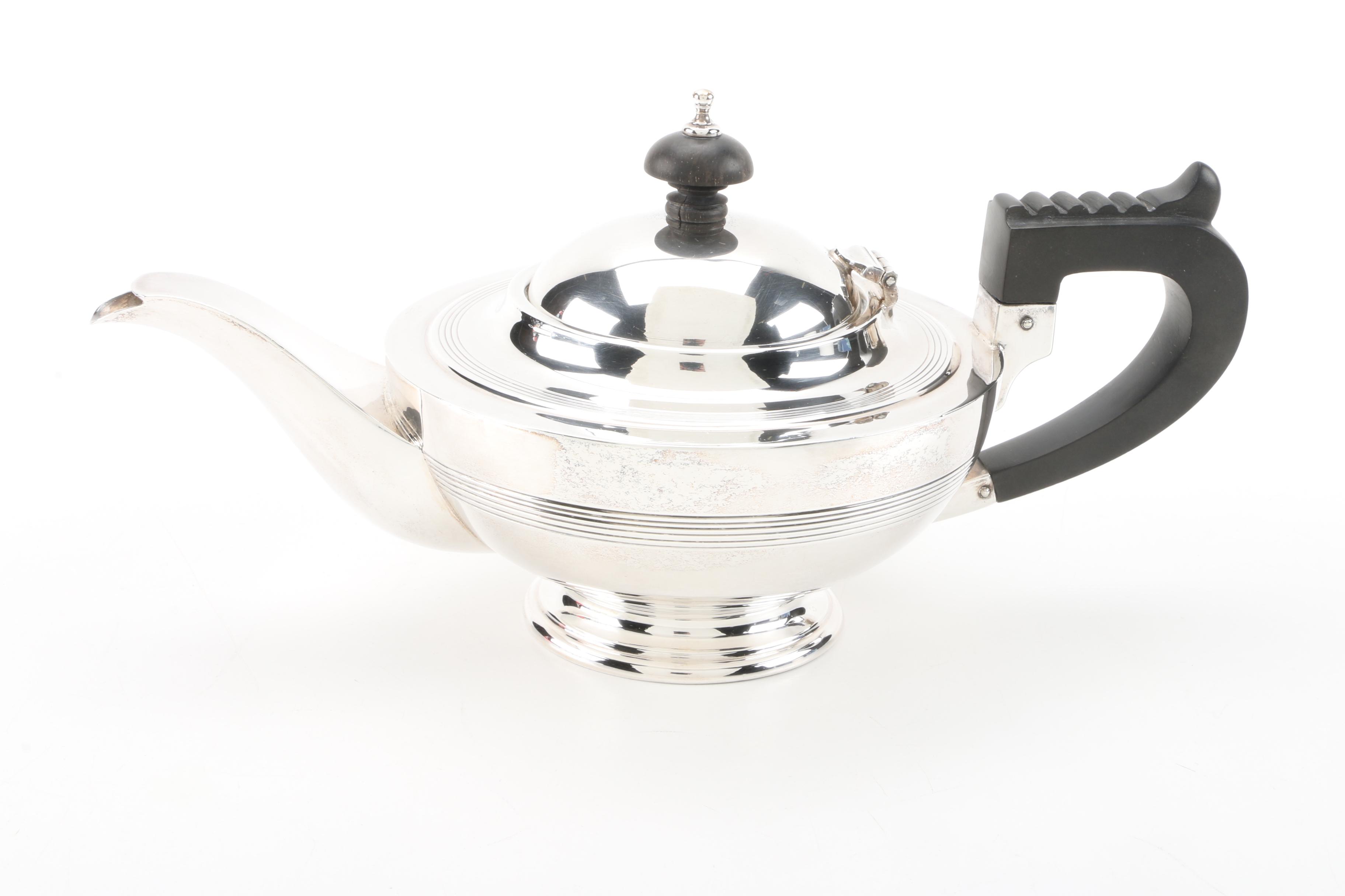 1928 Barker Brothers Ltd. Sterling Silver Tea Set