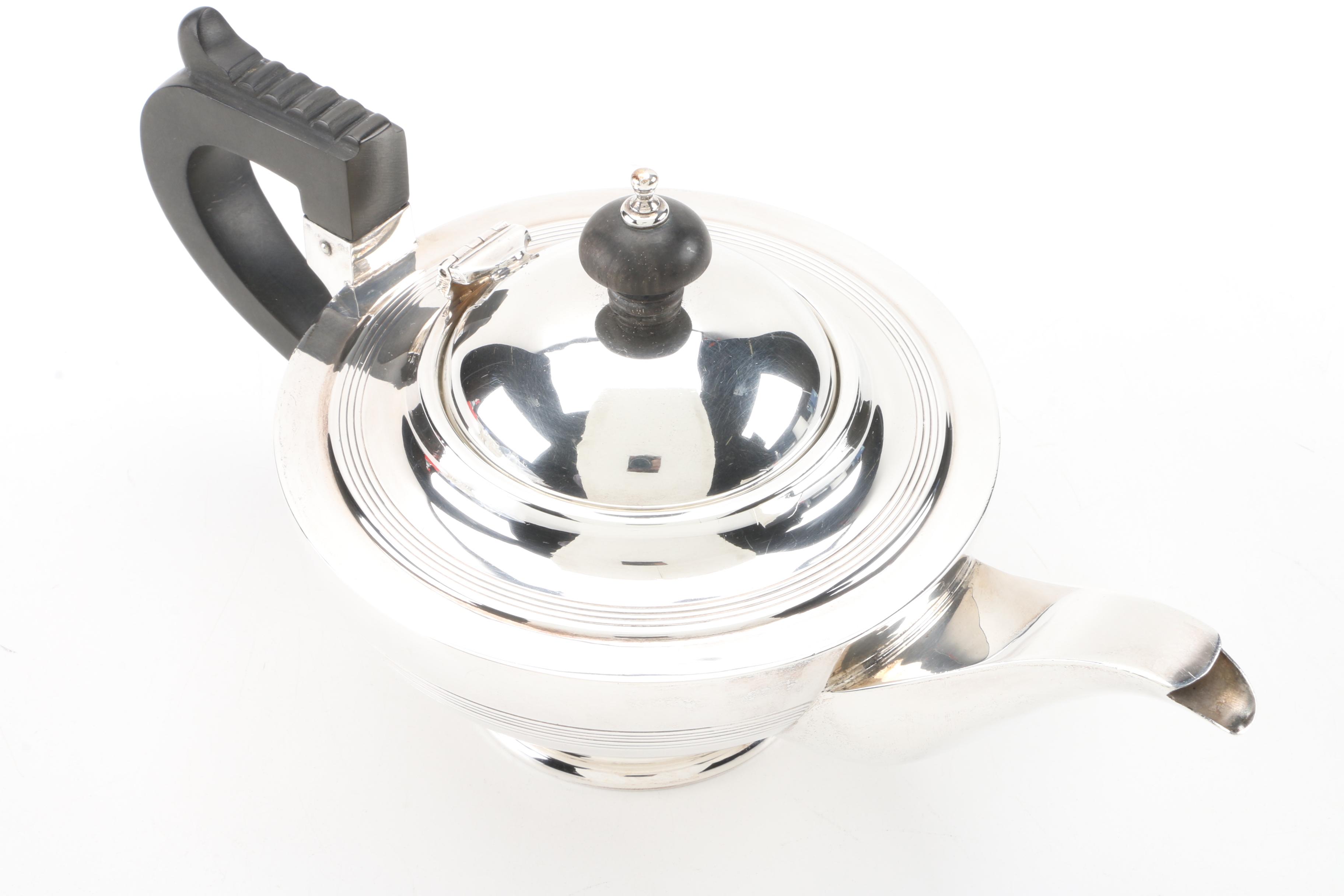 1928 Barker Brothers Ltd. Sterling Silver Tea Set