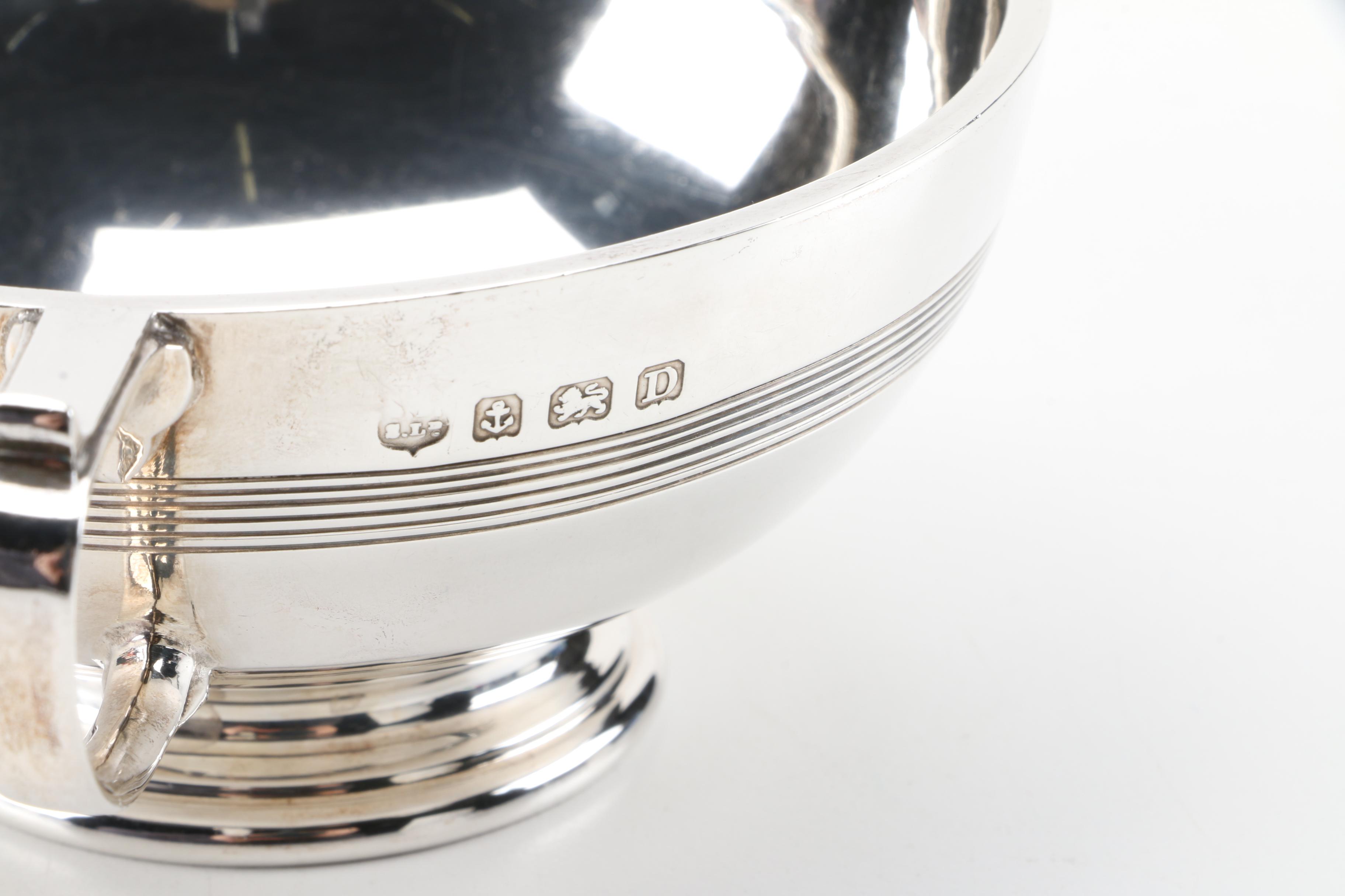 1928 Barker Brothers Ltd. Sterling Silver Tea Set