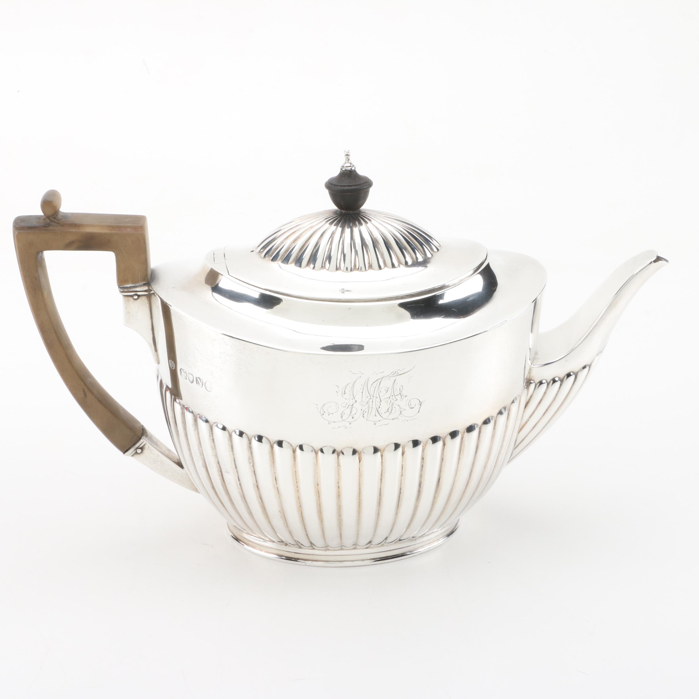 Walter and John Barnard 1888 Sterling Silver Teapot
