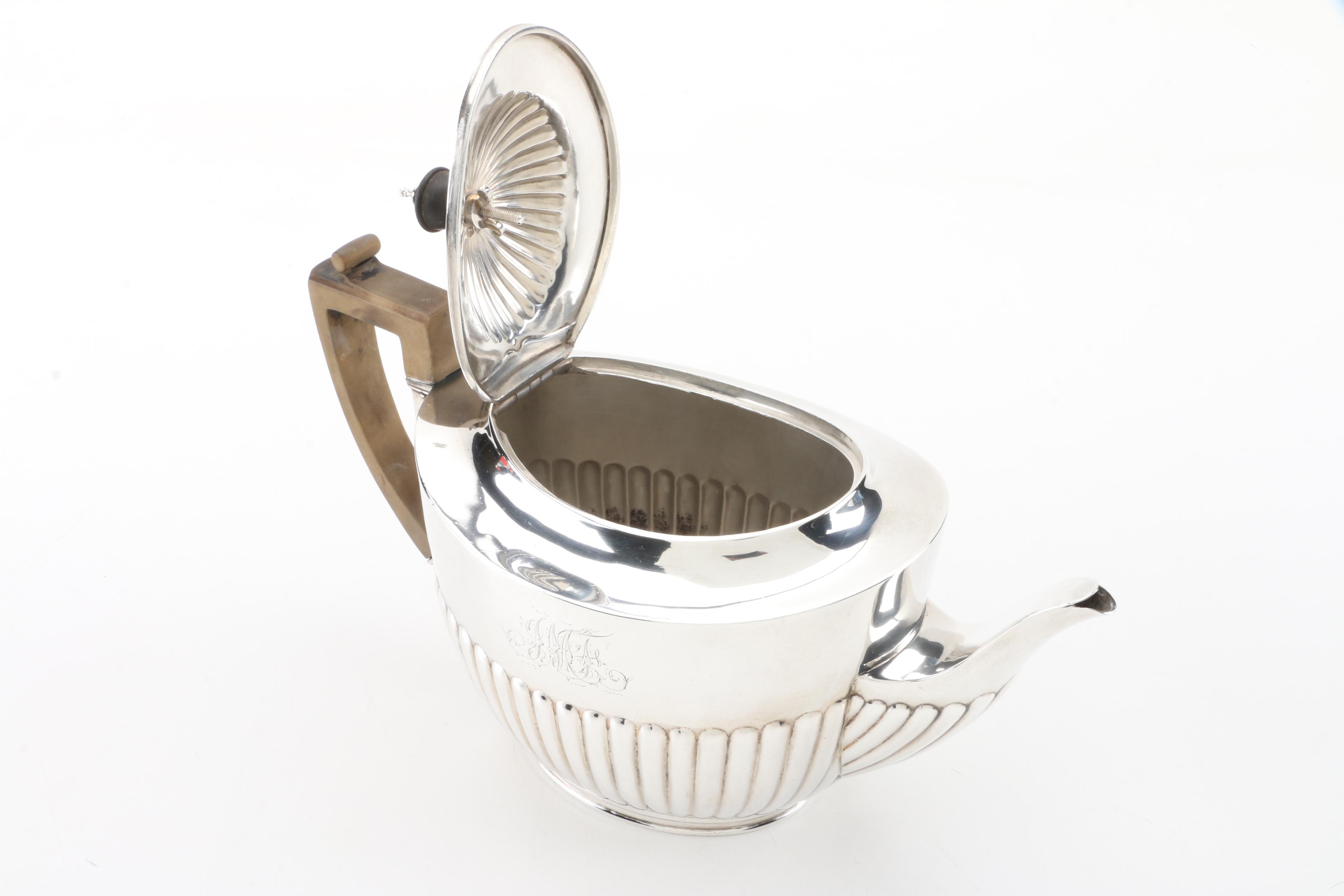 Walter and John Barnard 1888 Sterling Silver Teapot