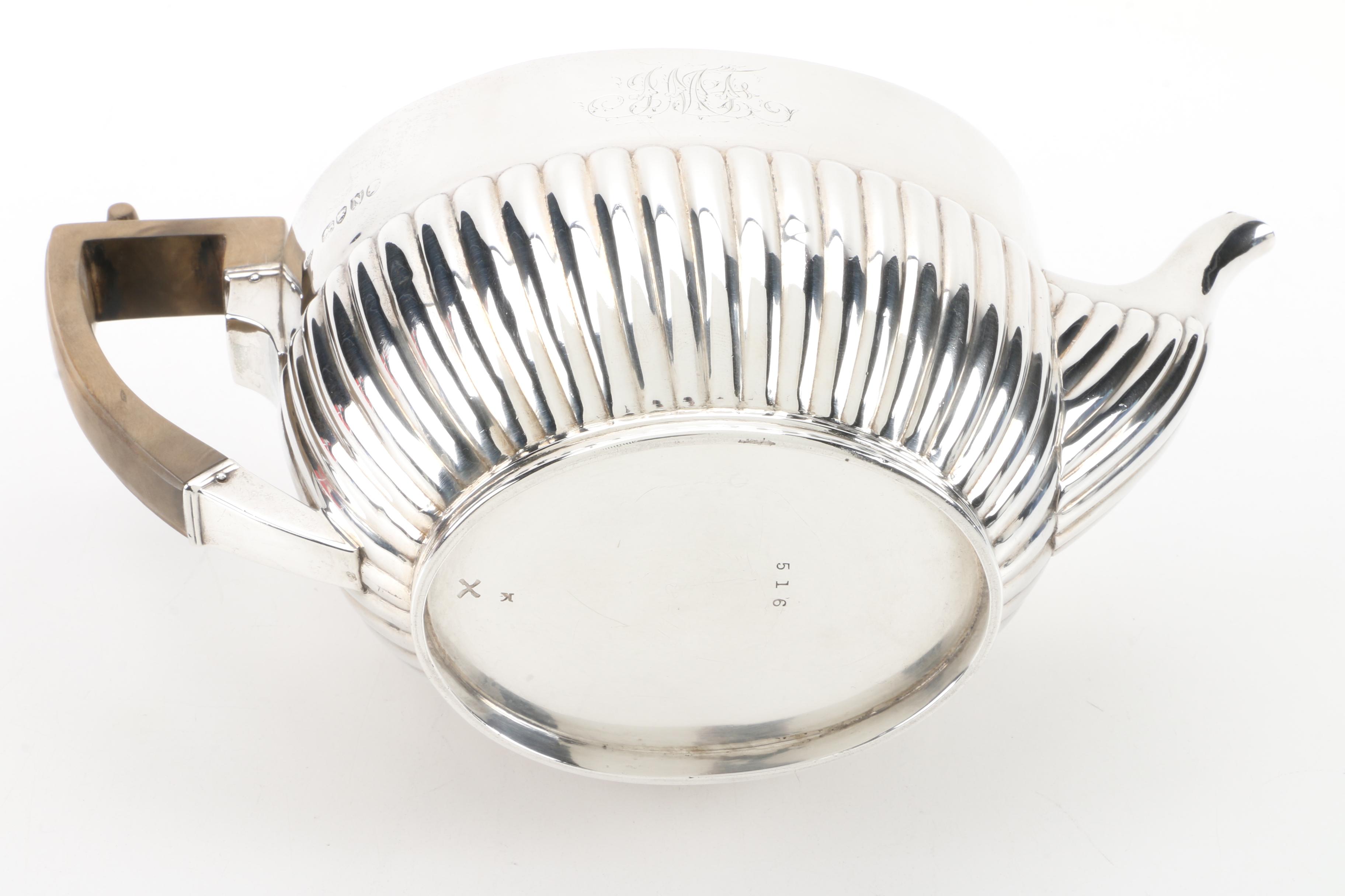 Walter and John Barnard 1888 Sterling Silver Teapot