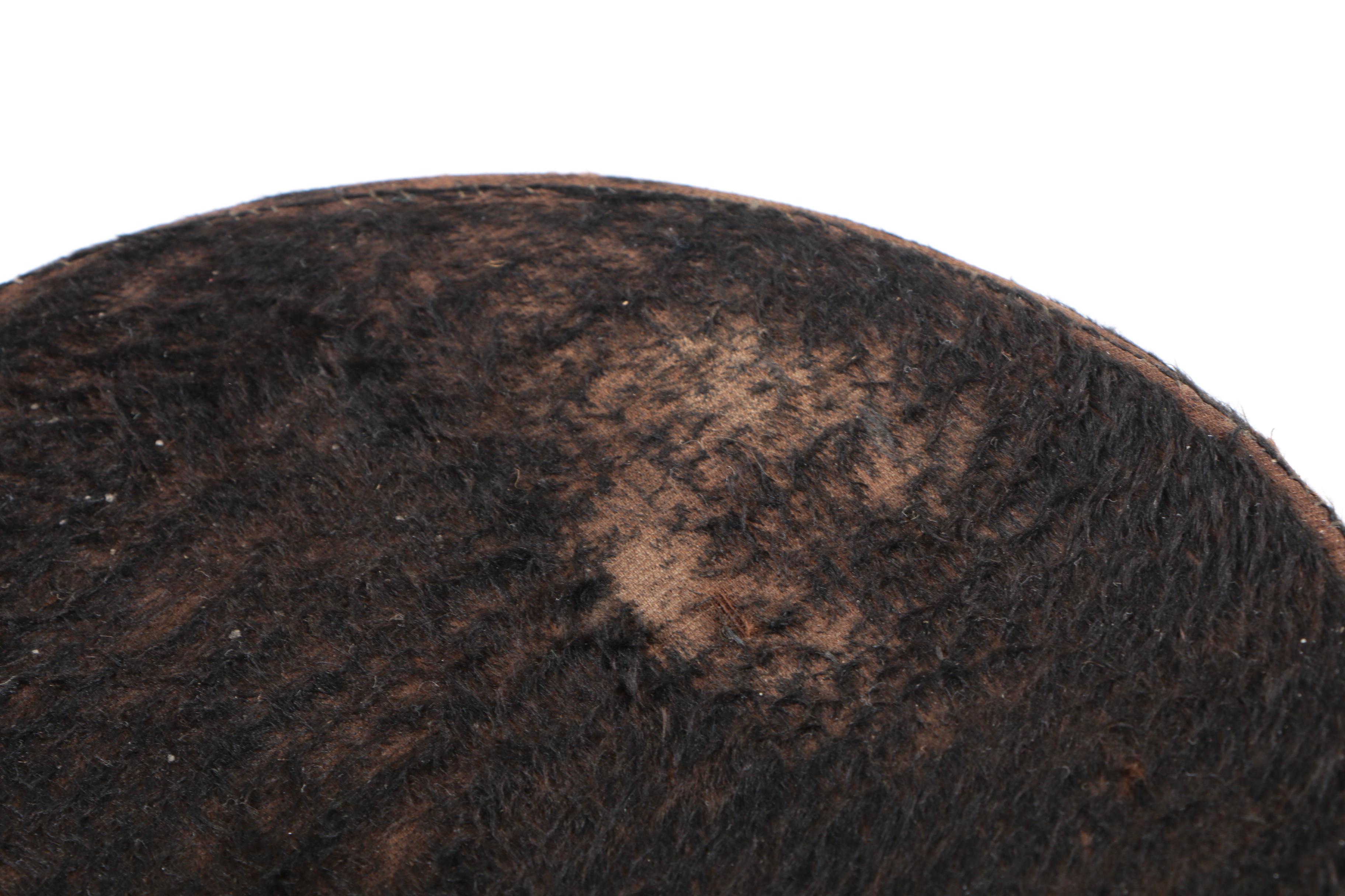 Victorian Greenough Jameson & Co. Black Sheared Beaver Fur Top Hat