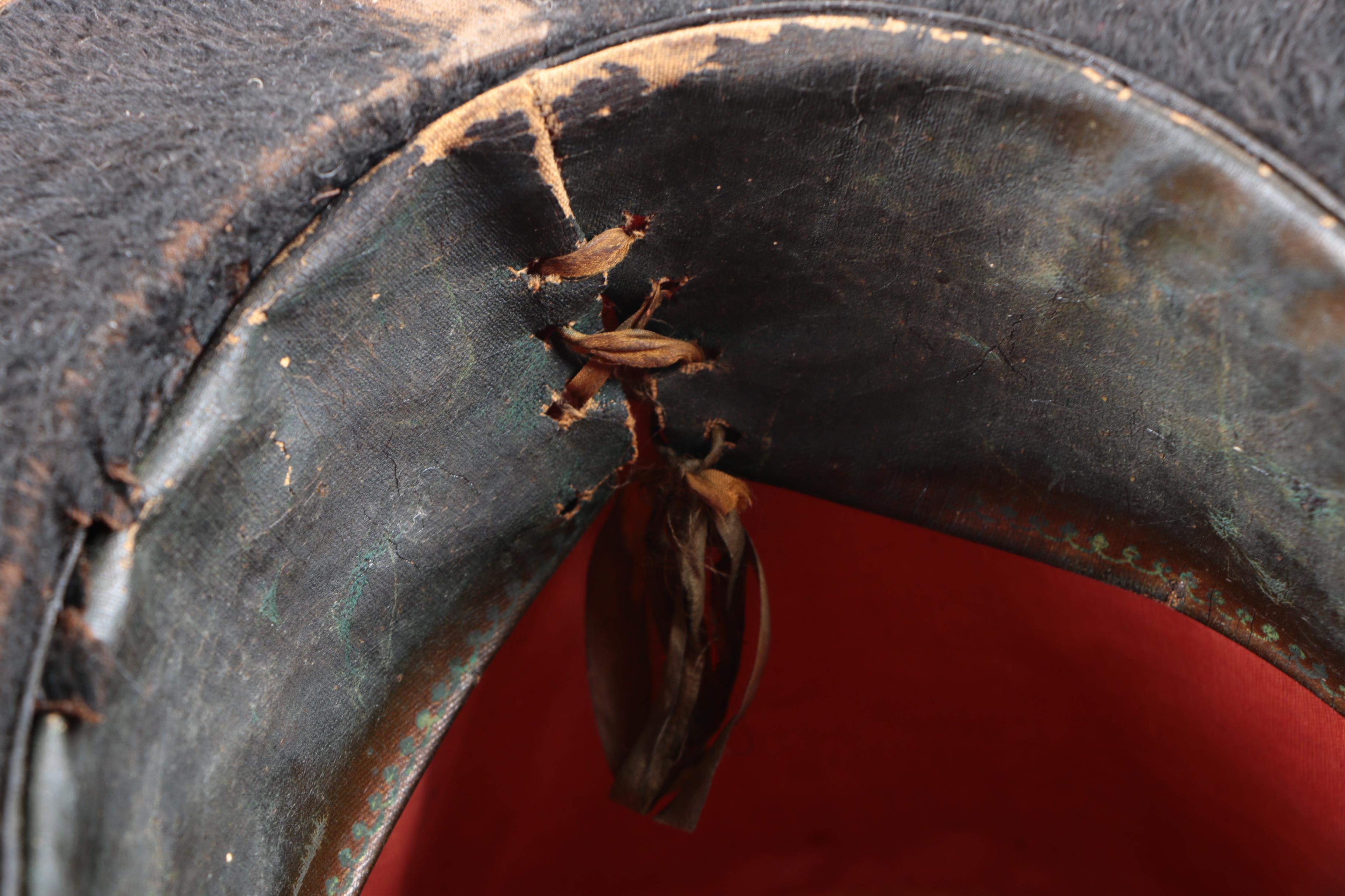 Victorian Greenough Jameson & Co. Black Sheared Beaver Fur Top Hat
