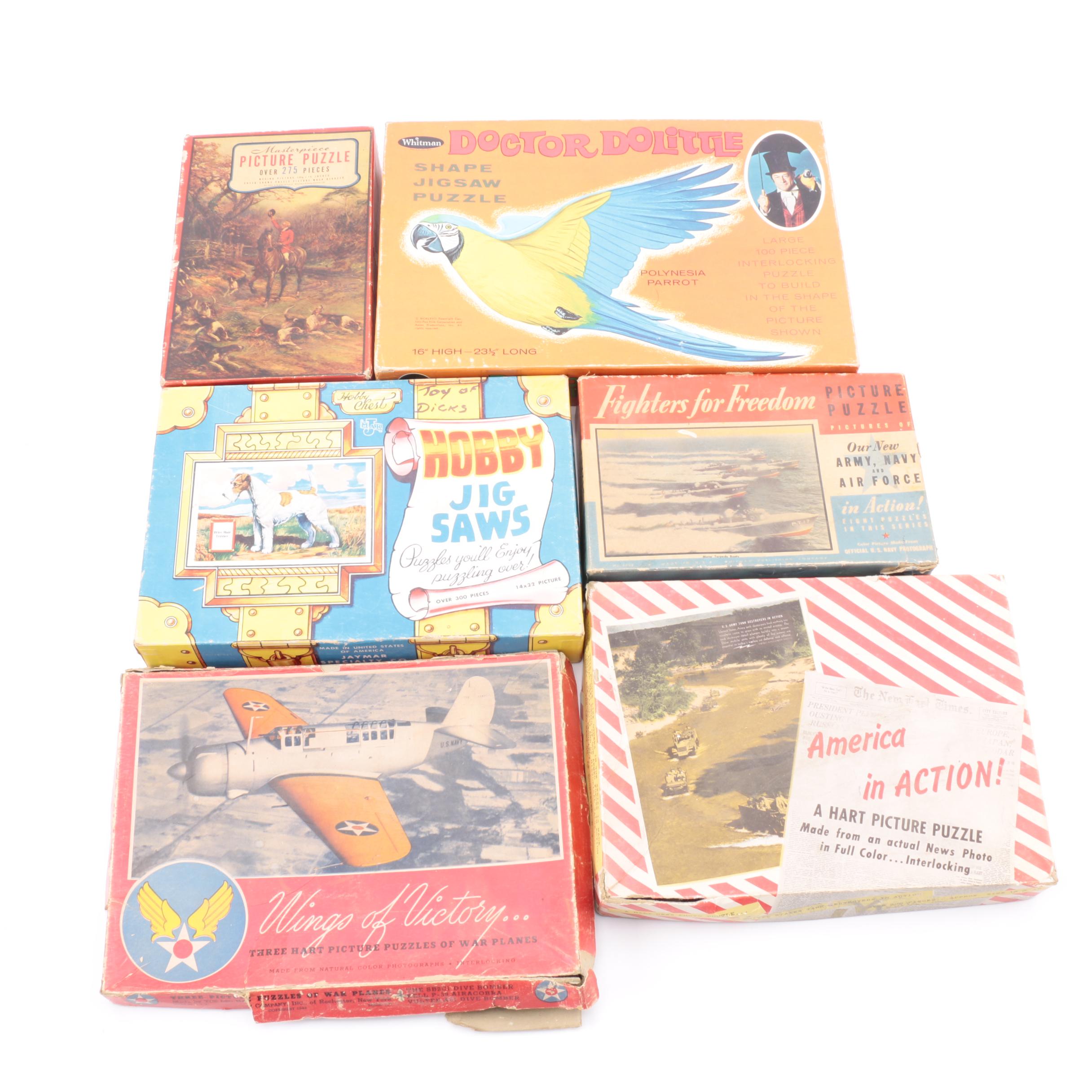 Assorted Vintage Jigsaw Puzzles