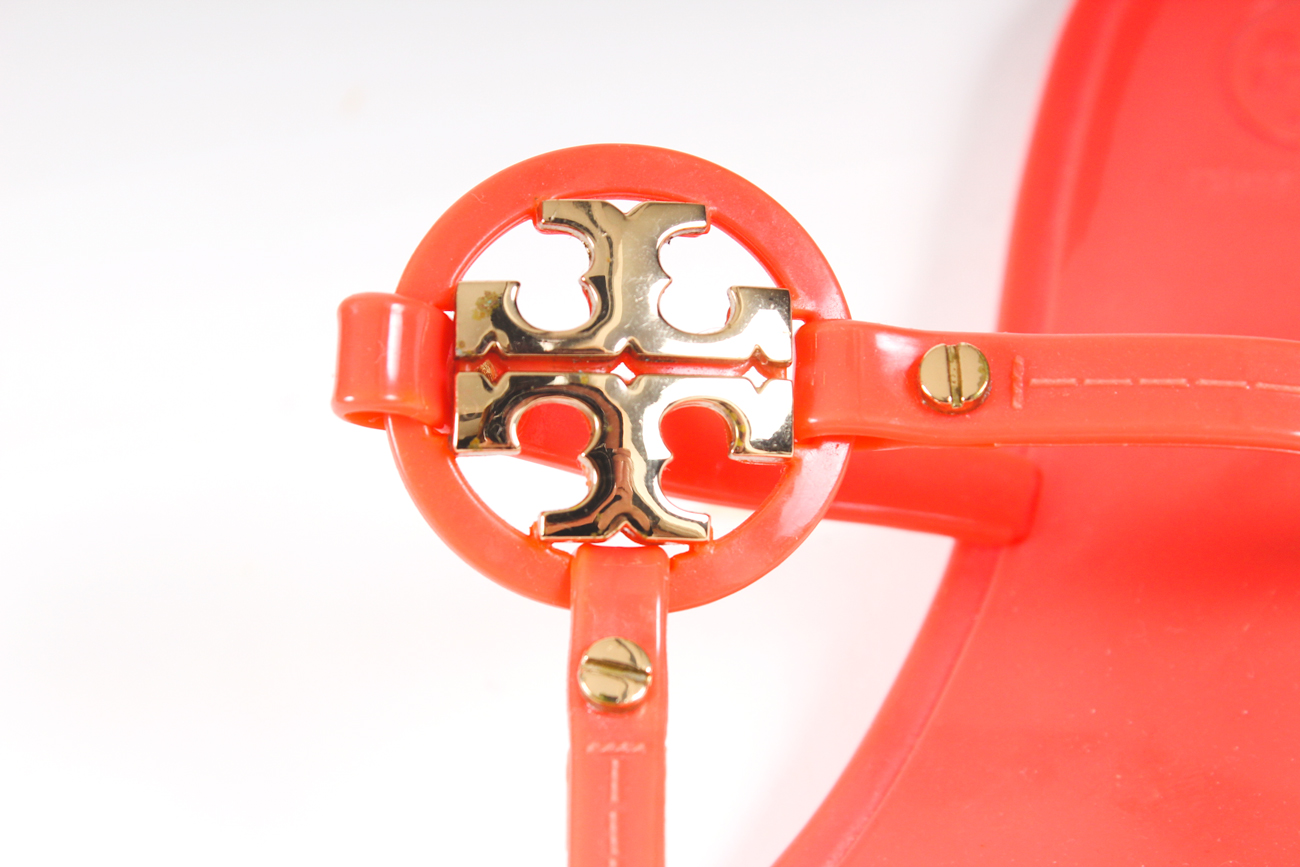 Tory Burch Orange Mini Miller Flat Sandals