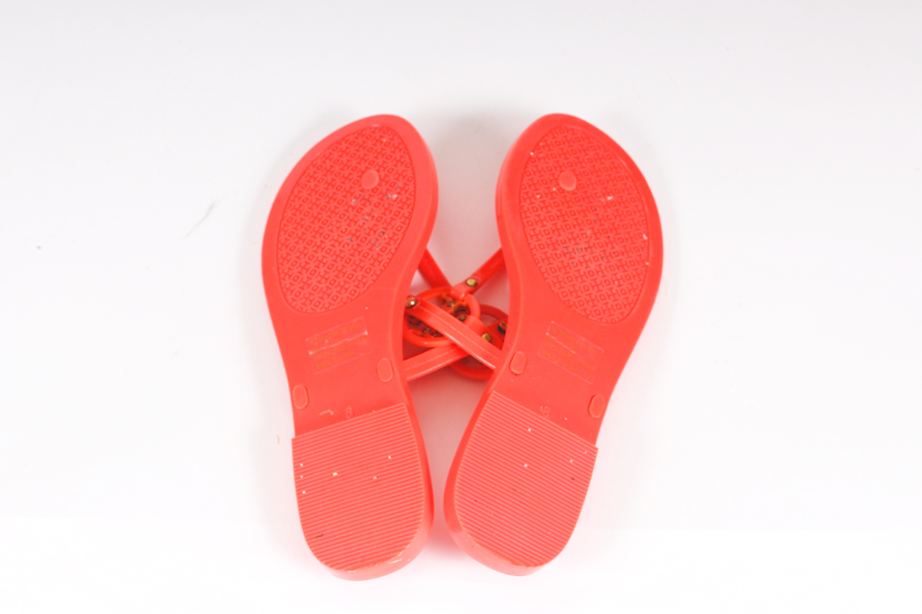 Tory Burch Orange Mini Miller Flat Sandals