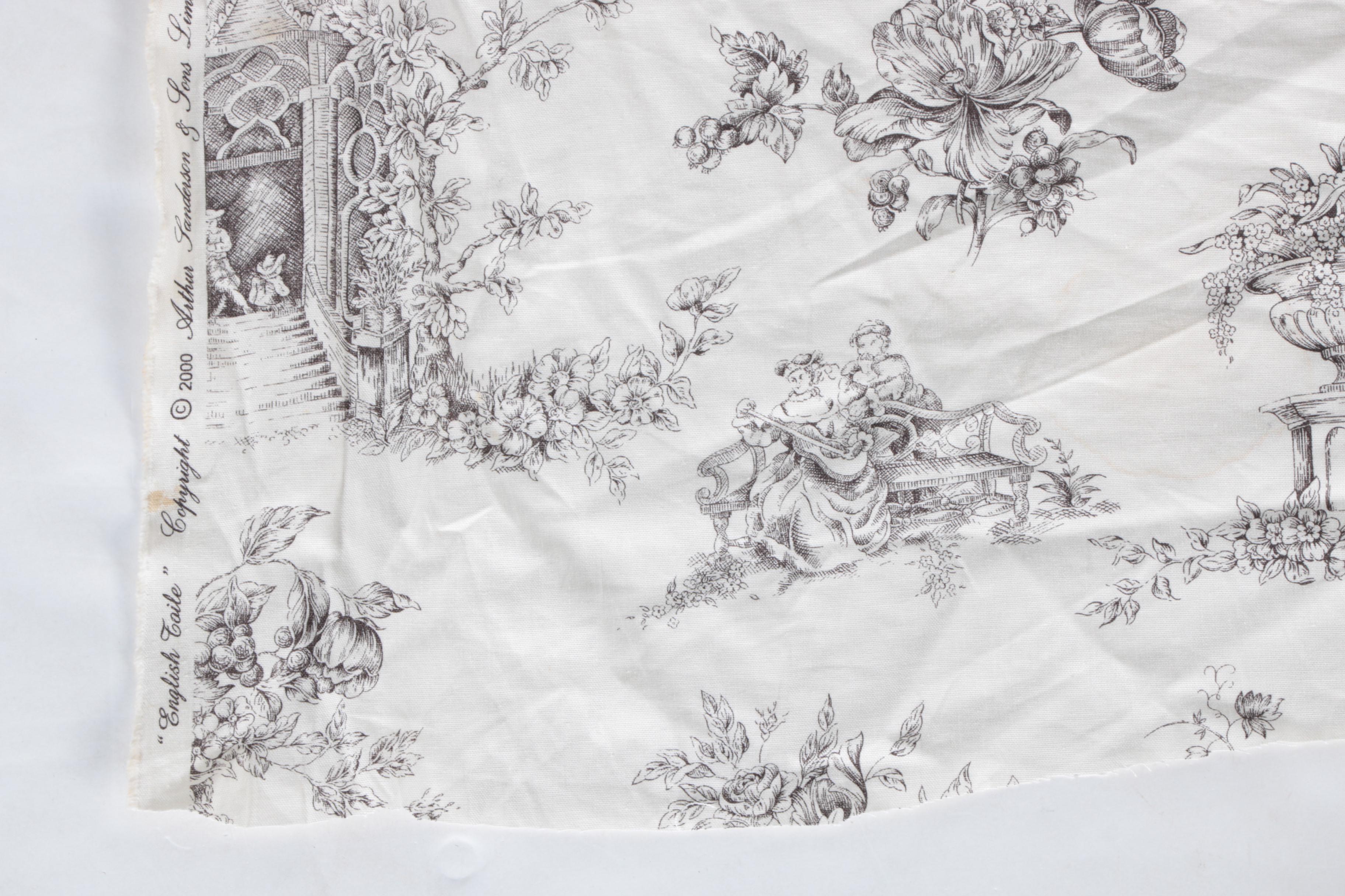 Arthur Sanderson & Sons "English Toile" Upholstery Remnant